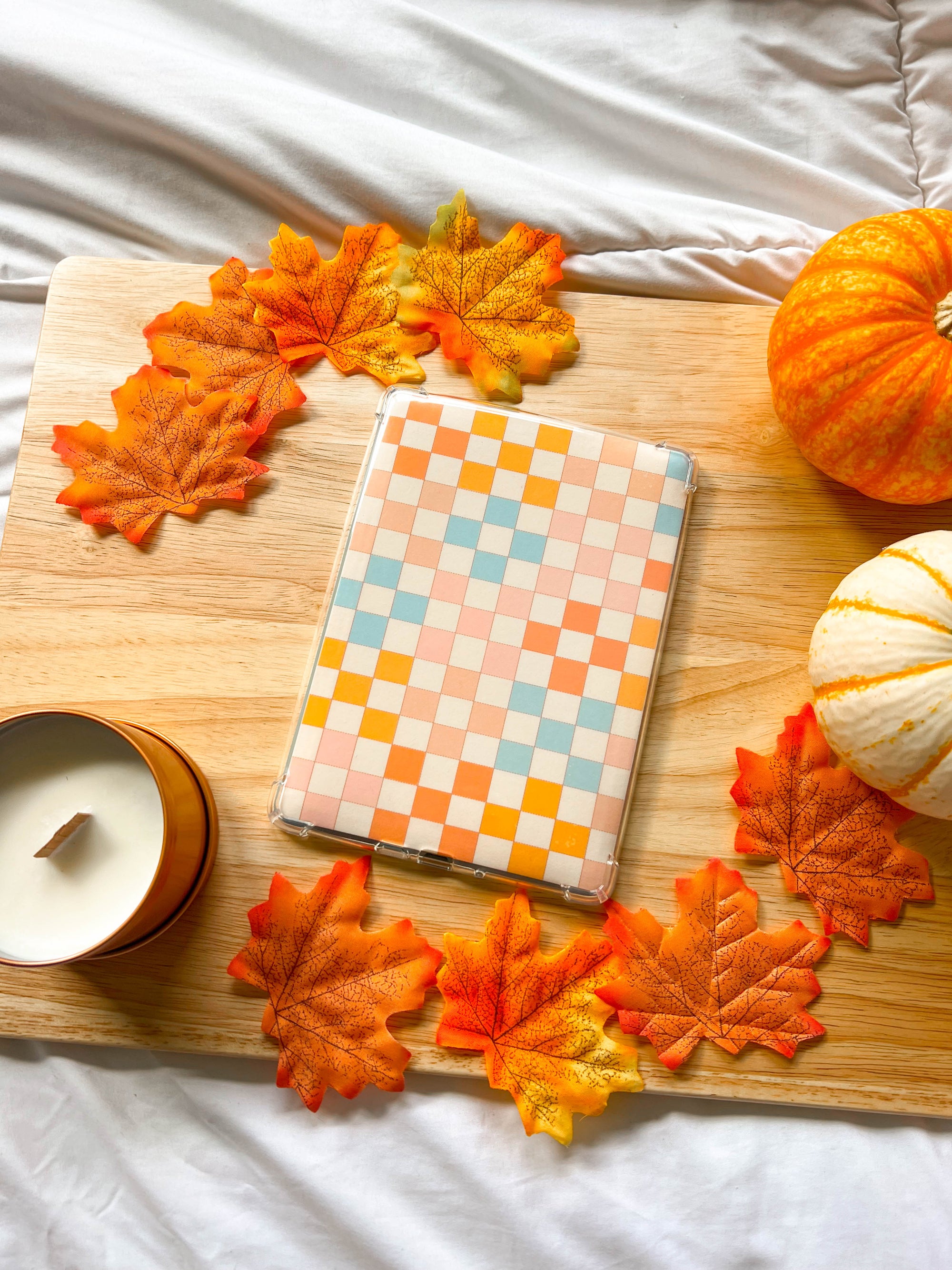 Cozy Fall Quilted Kindle Case Insert