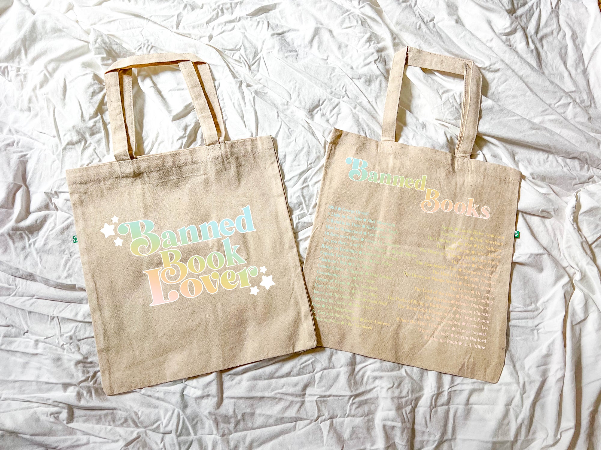 Banned Book Lover Tote Bag