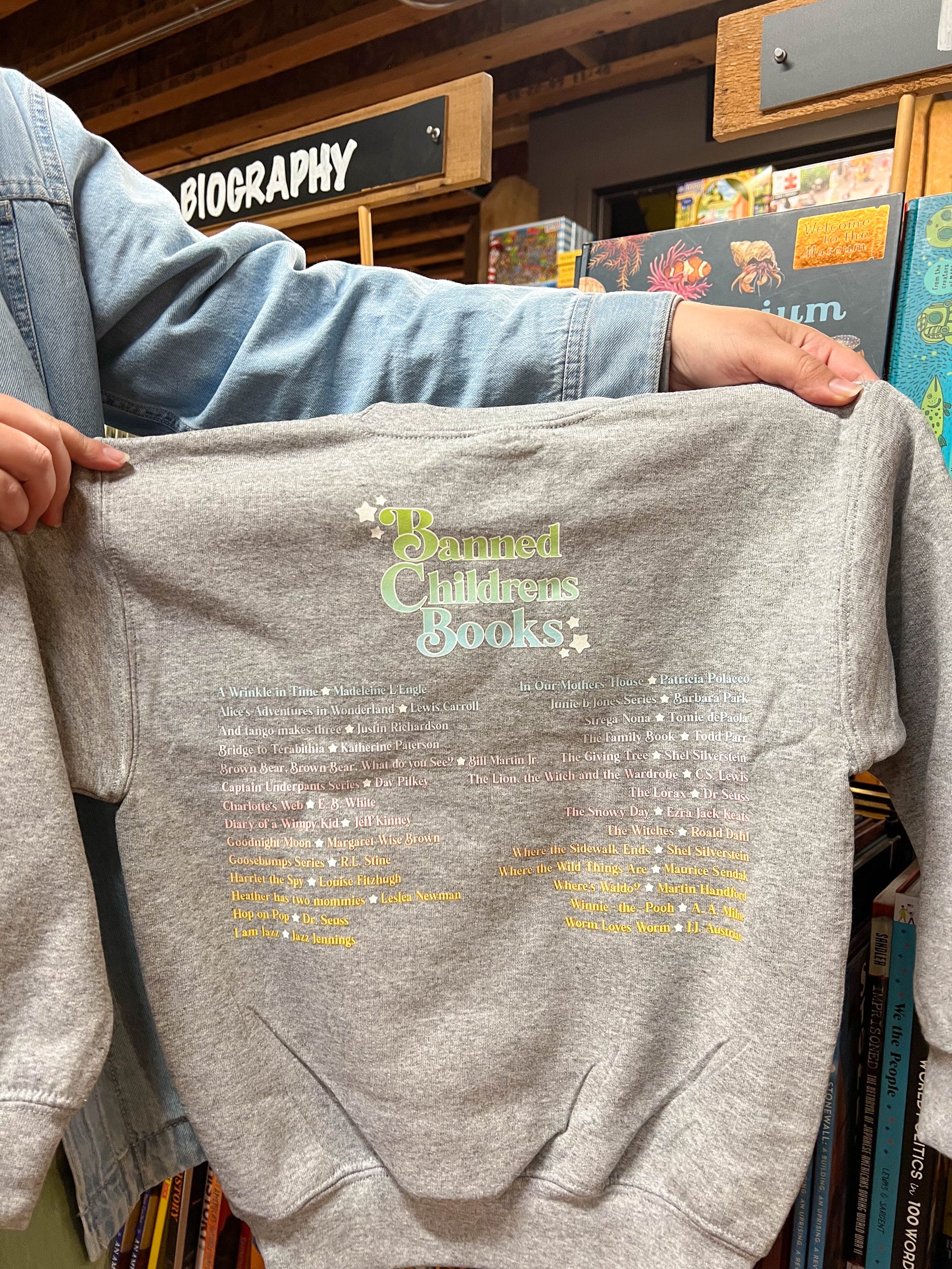 Banned Children's Book Lover YOUTH Crewneck