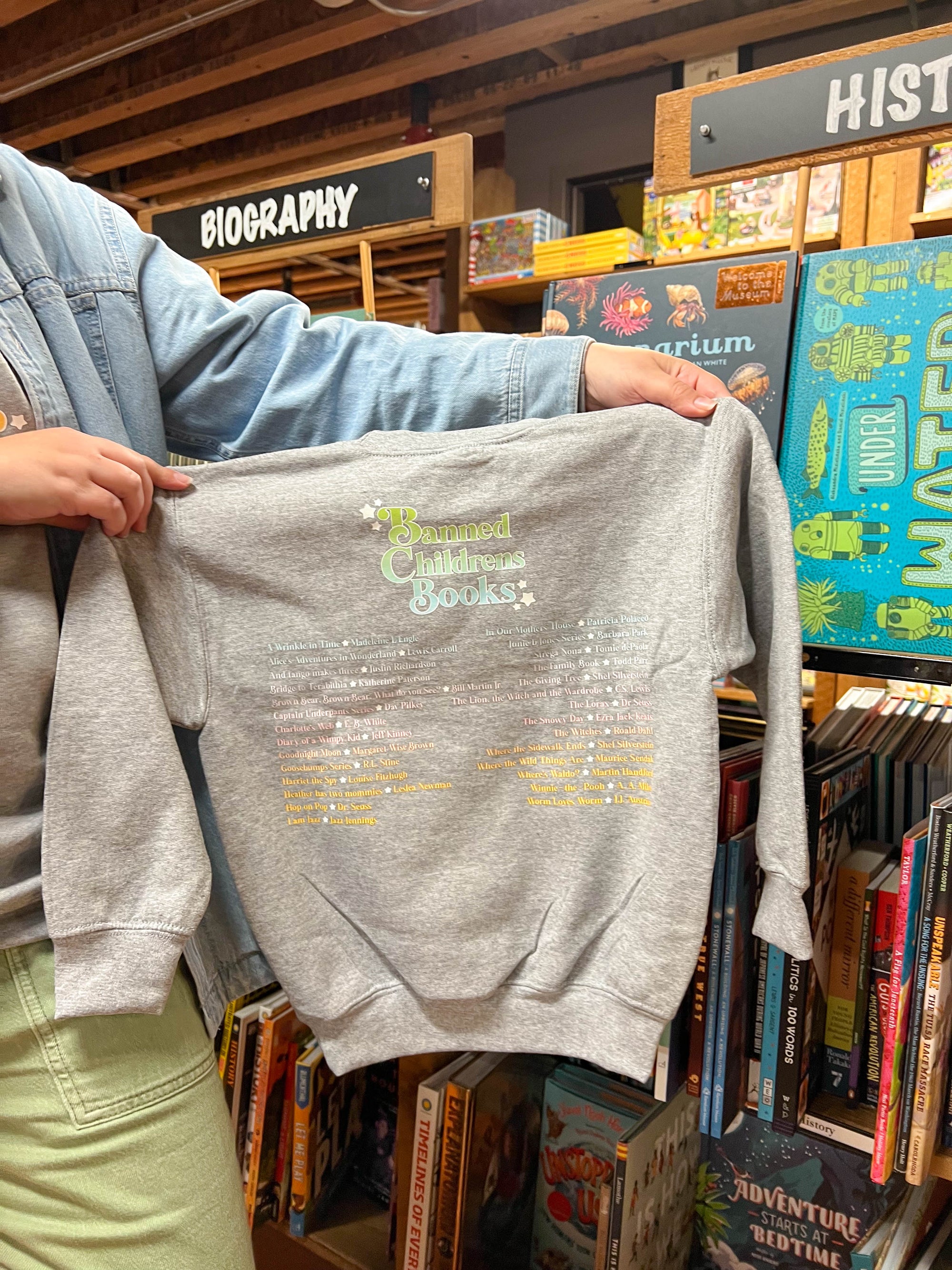 Banned Children's Book Lover YOUTH Crewneck