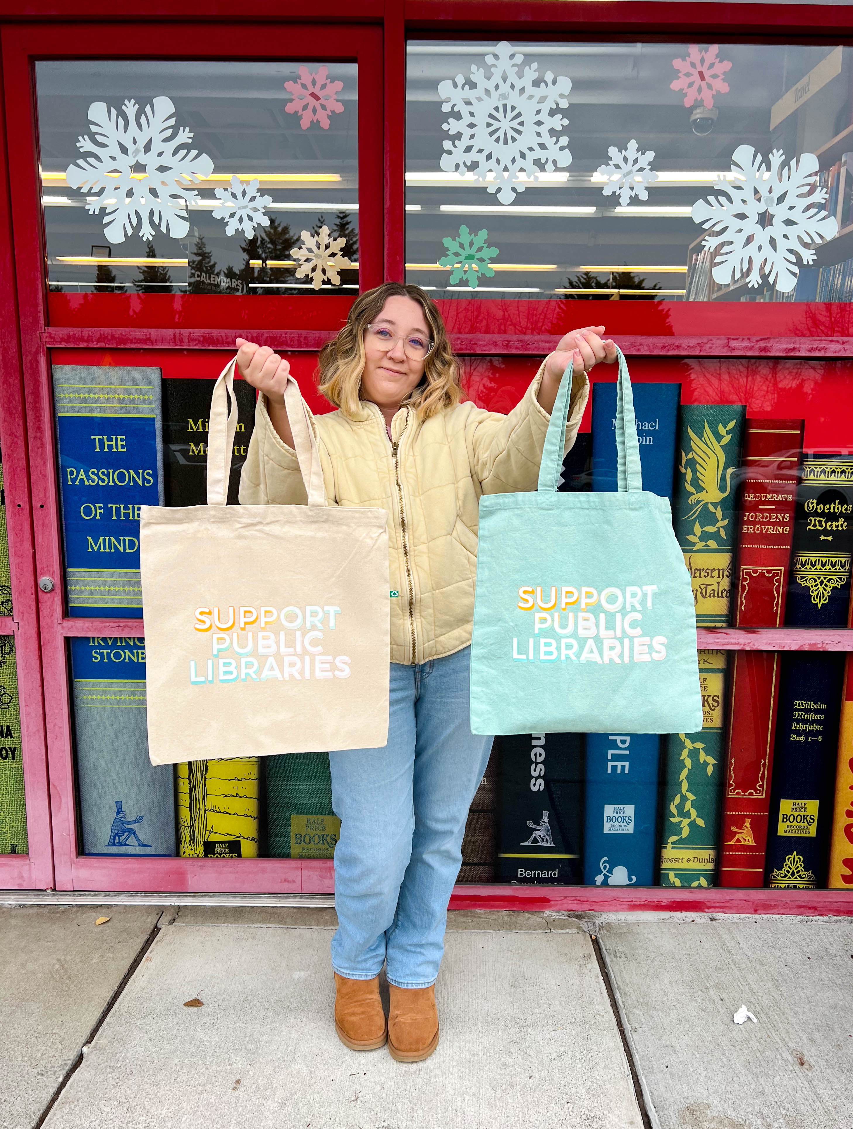 Support Public Libraries Tote Bag – Palm Creative