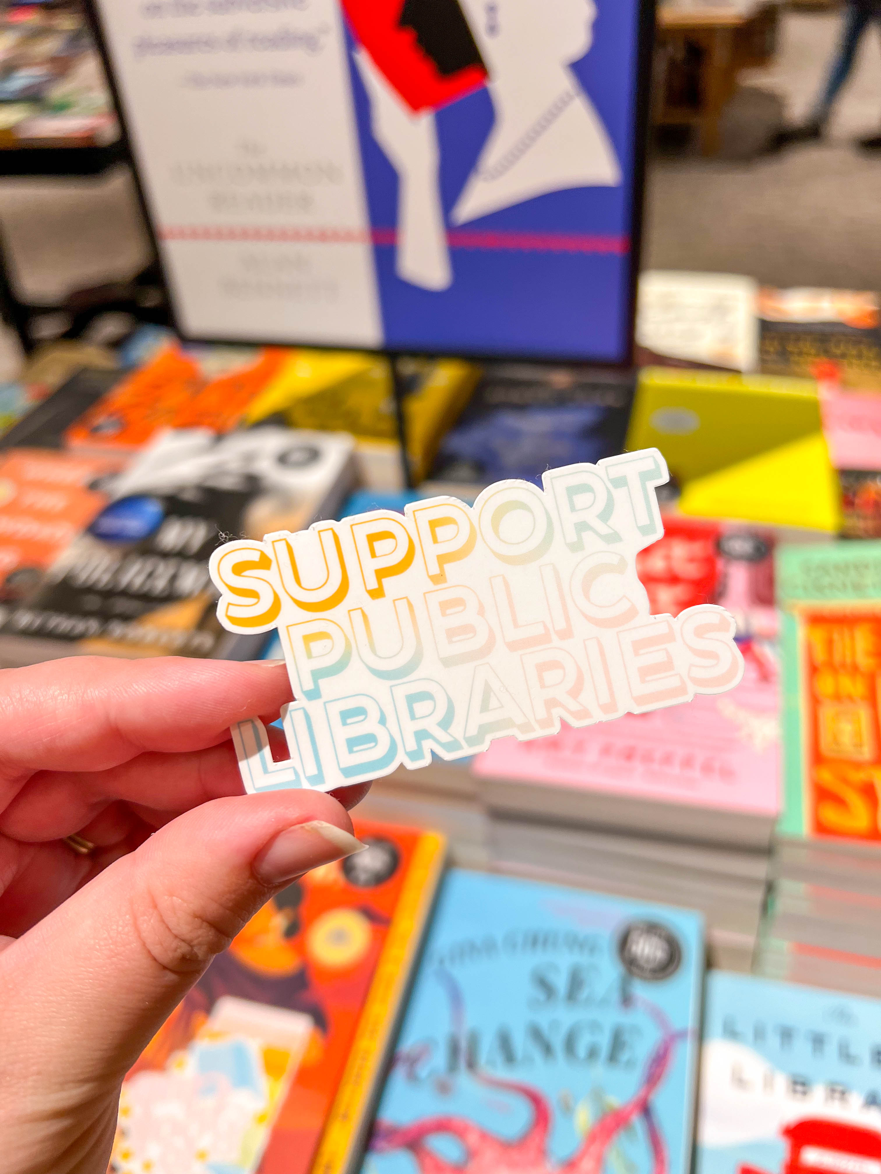 Support Public Libraries Sticker – Palm Creative