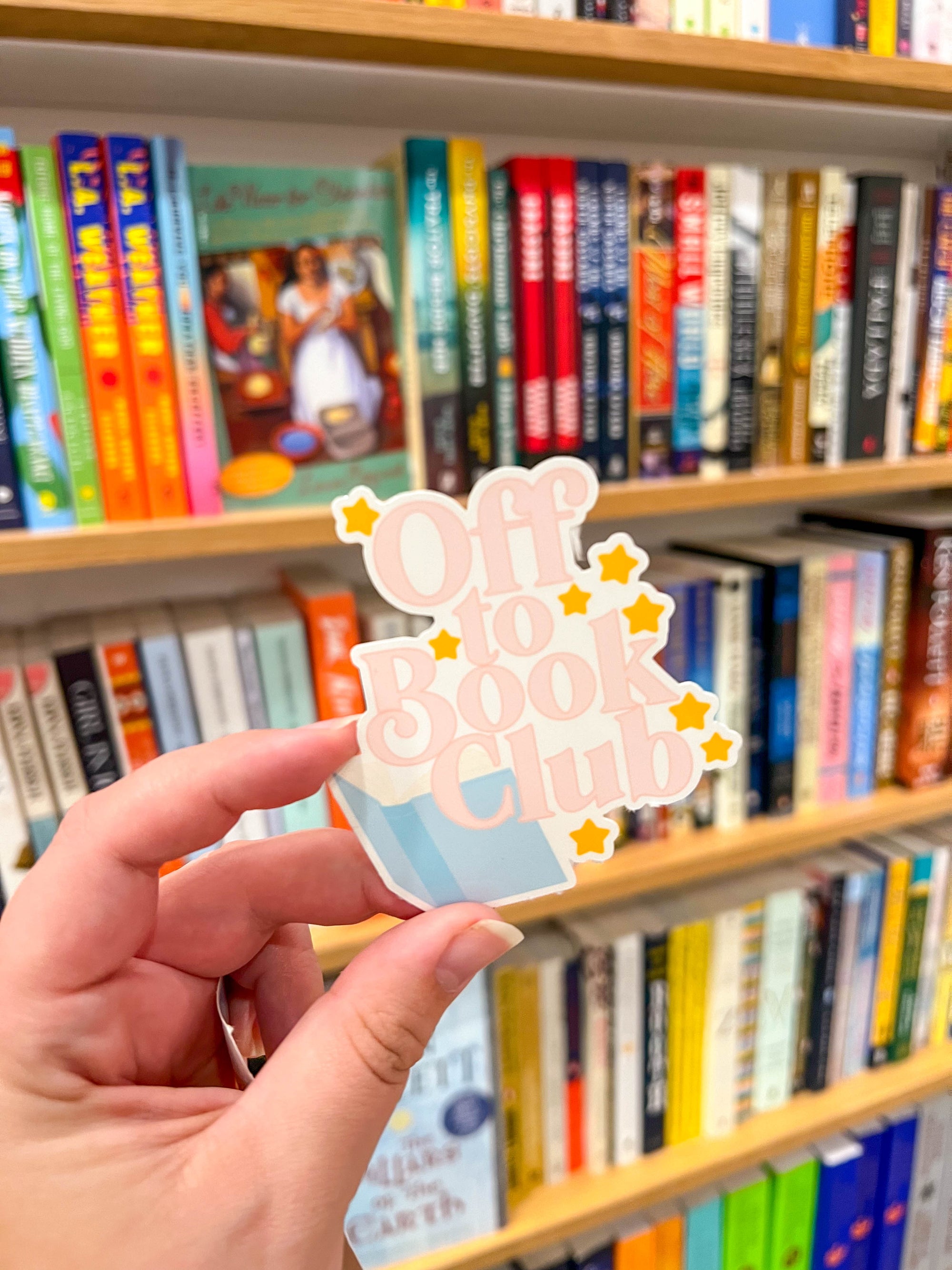 Off to Book Club Sticker