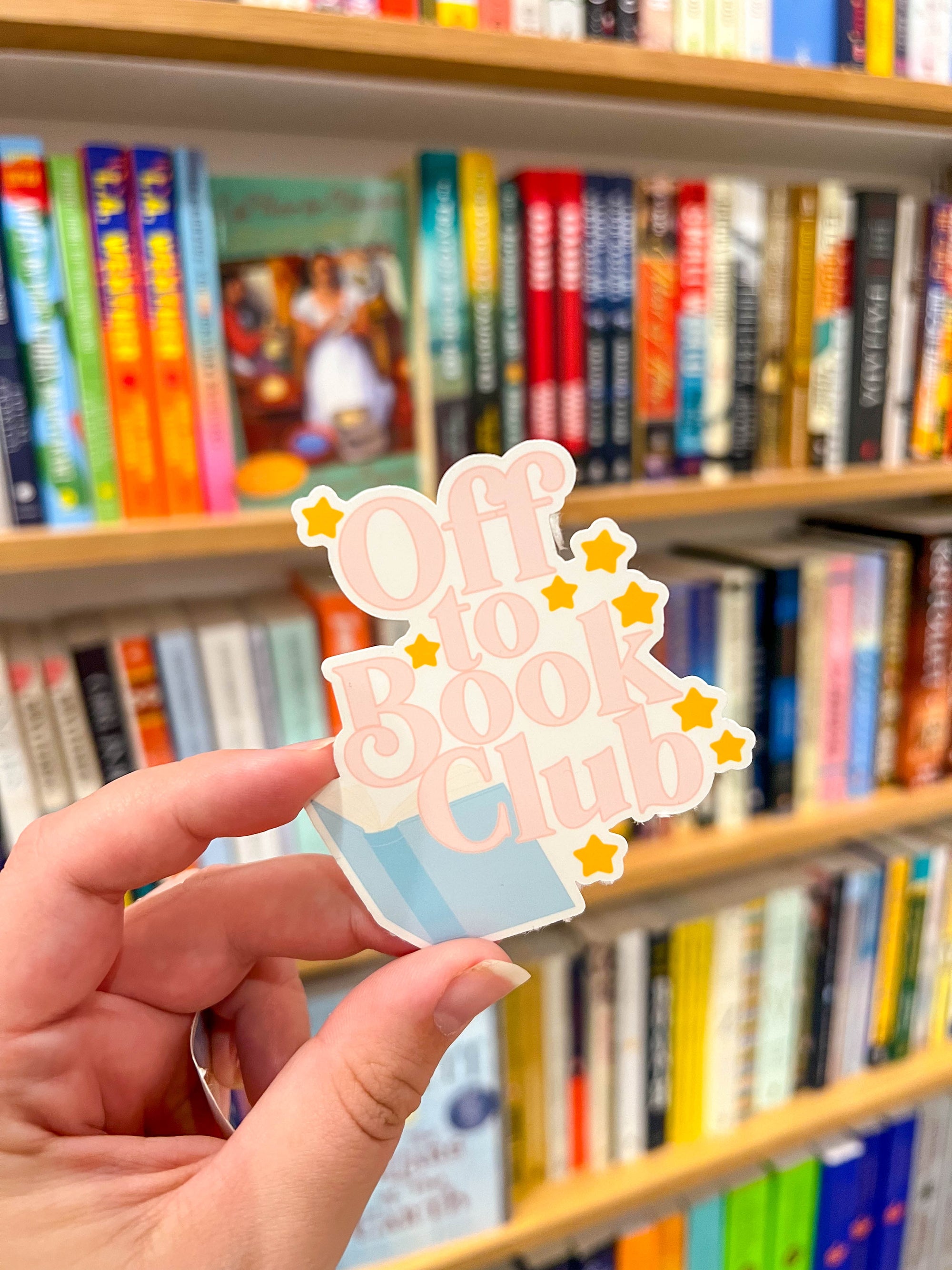 Off to Book Club Sticker