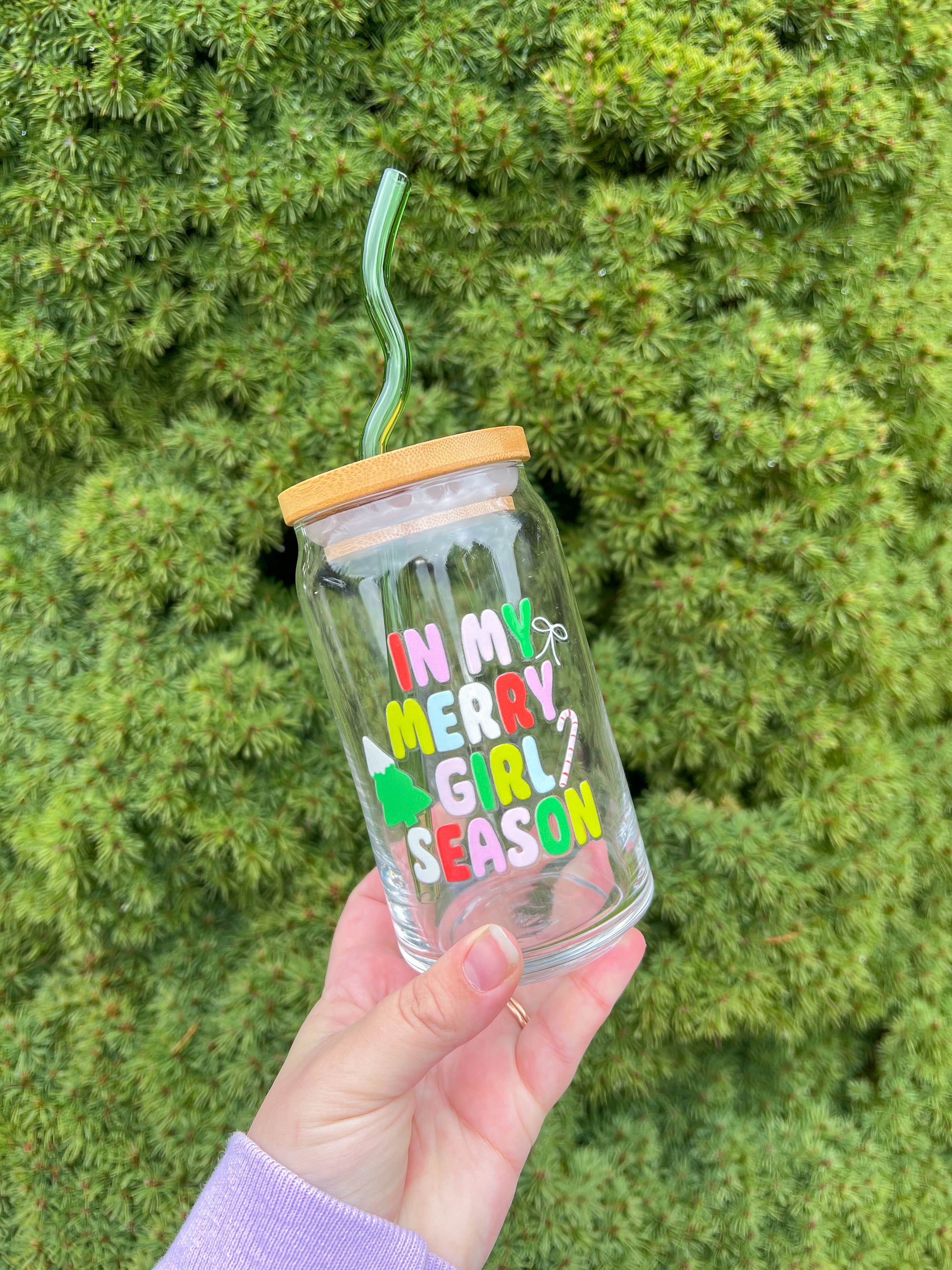 In my Merry Girl Season 16oz Iced Coffee Mug