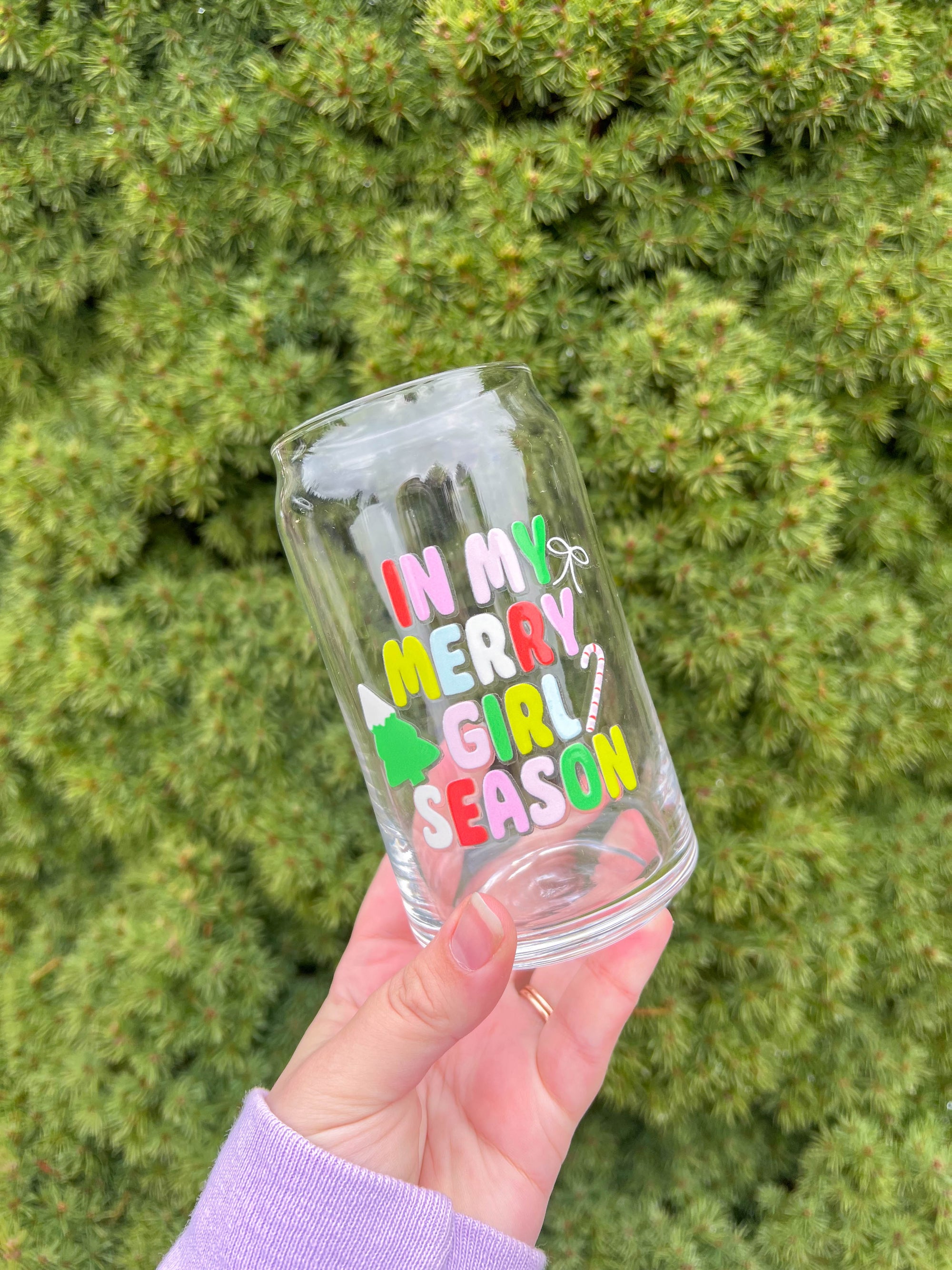 In my Merry Girl Season 16oz Iced Coffee Mug