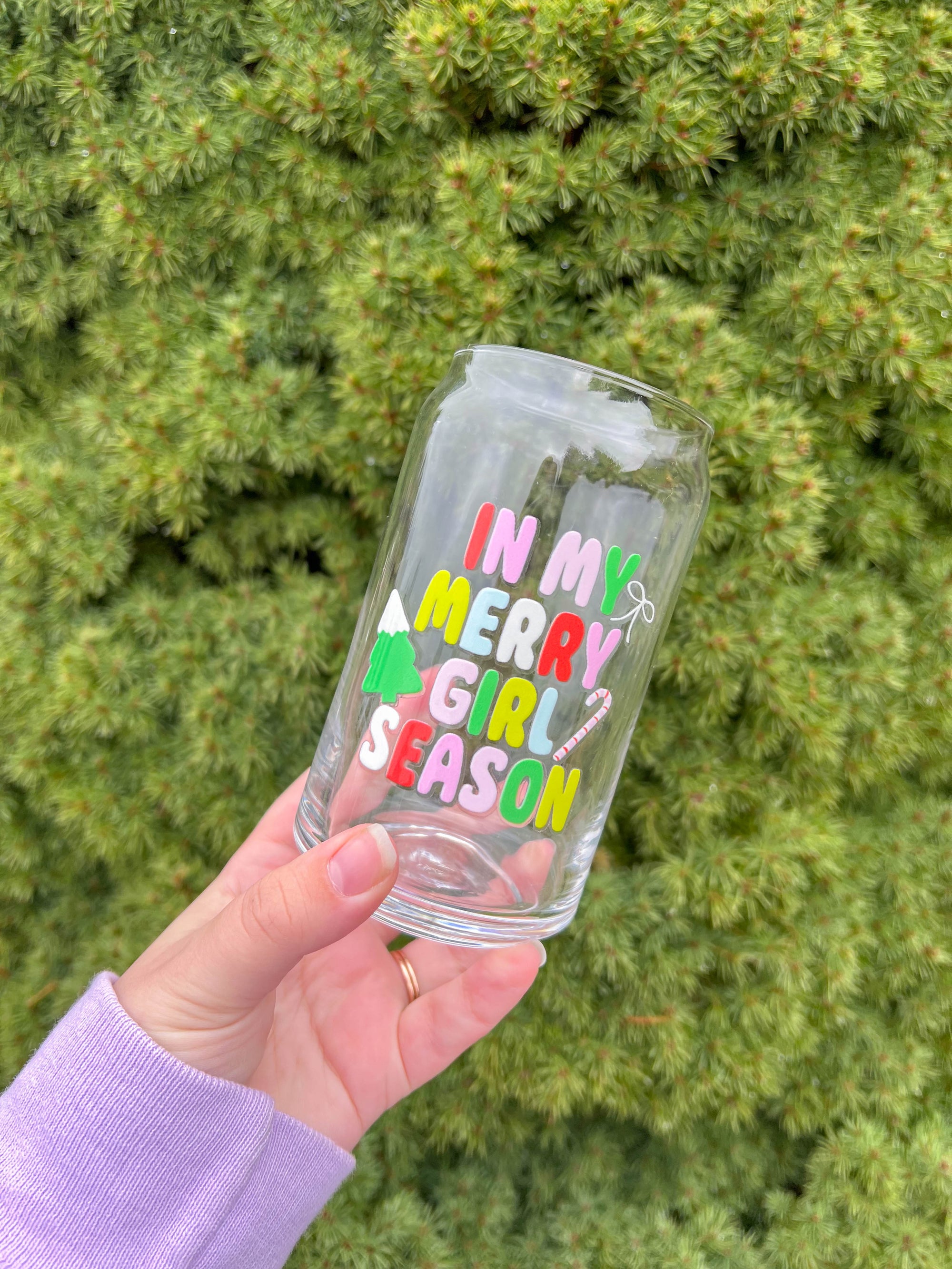 In my Merry Girl Season 16oz Iced Coffee Mug