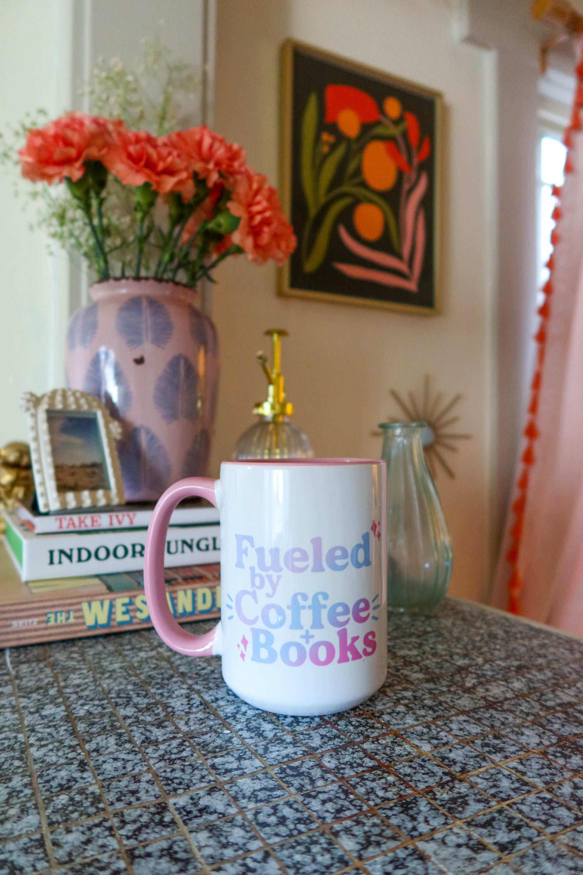 Fueled by Coffee + Books Mug