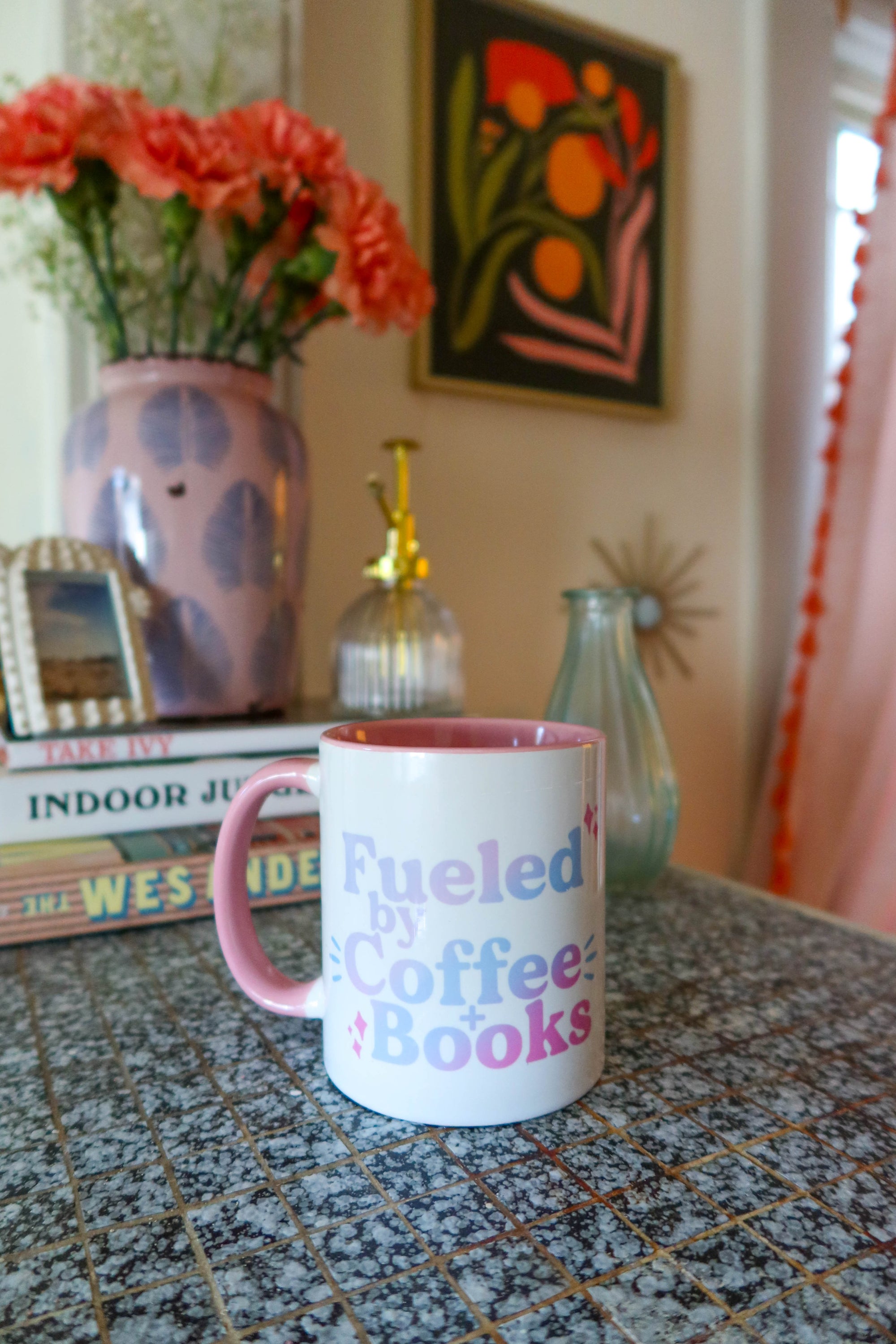 Fueled by Coffee + Books Mug