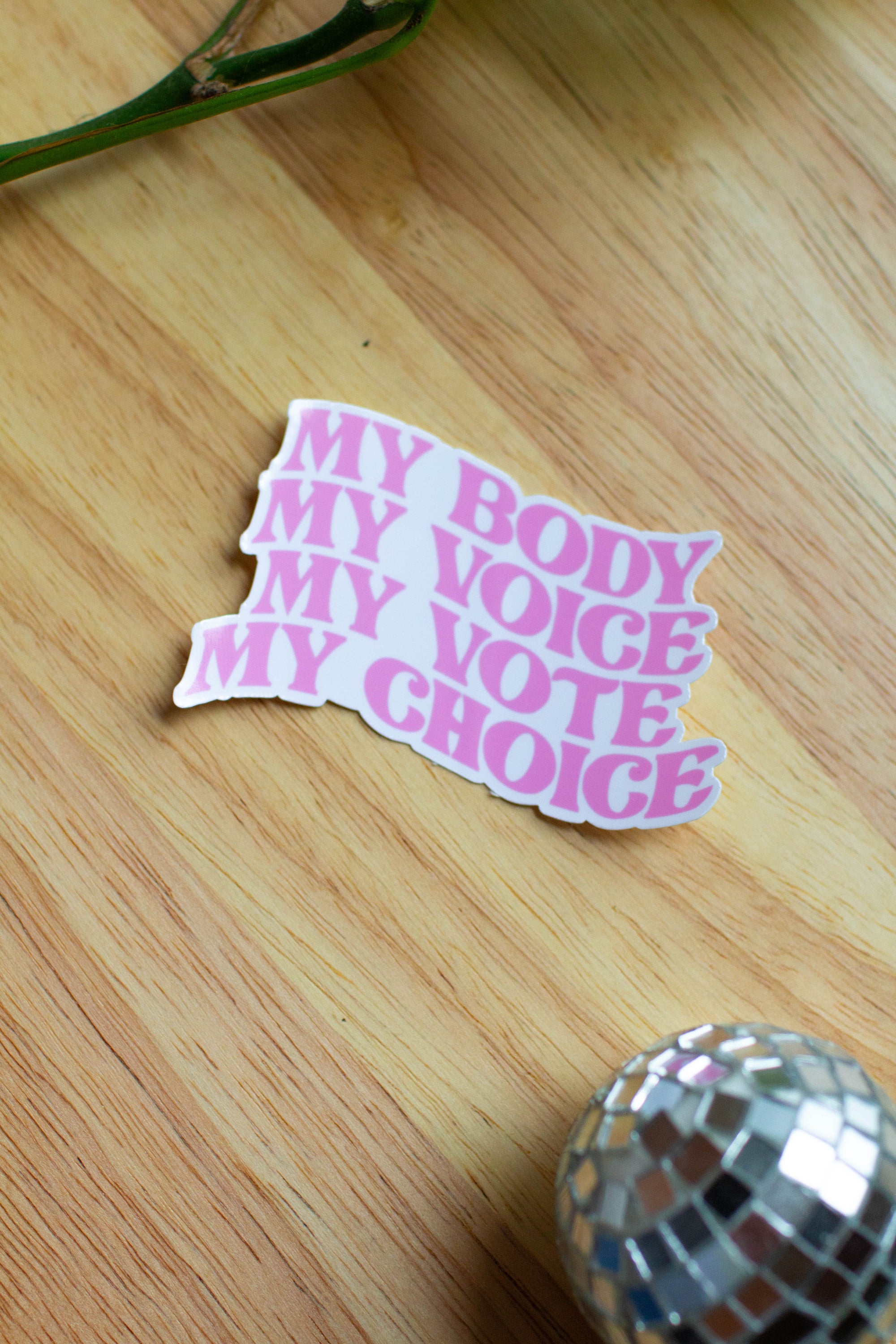 My Body My Voice My Vote My Choice Sticker