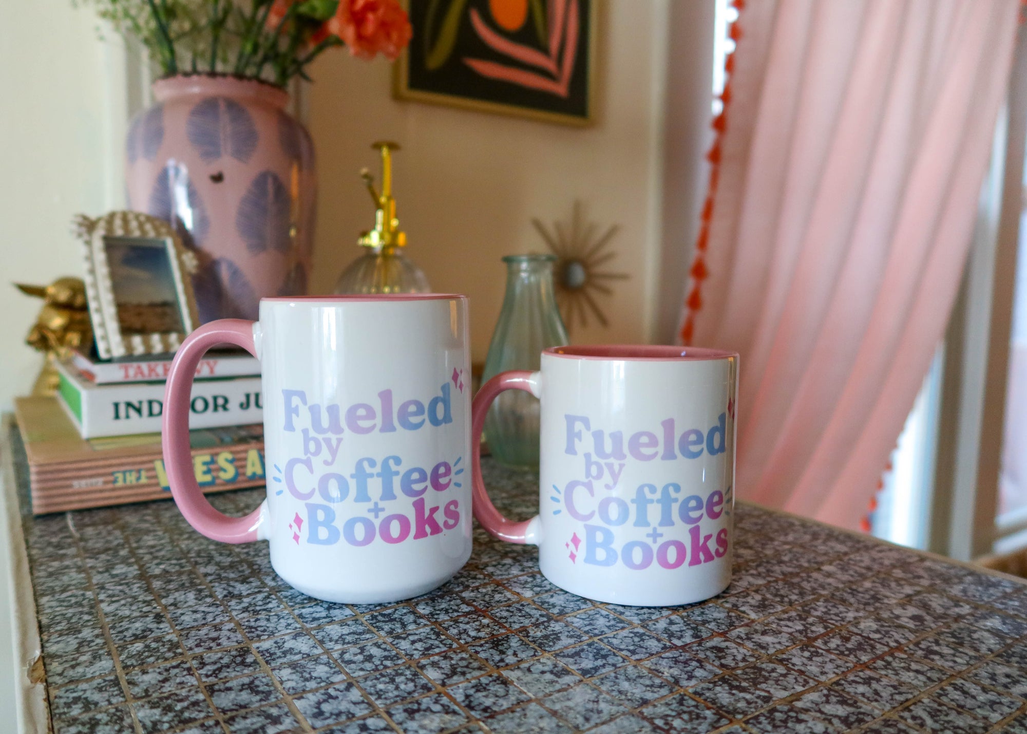 Fueled by Coffee + Books Mug