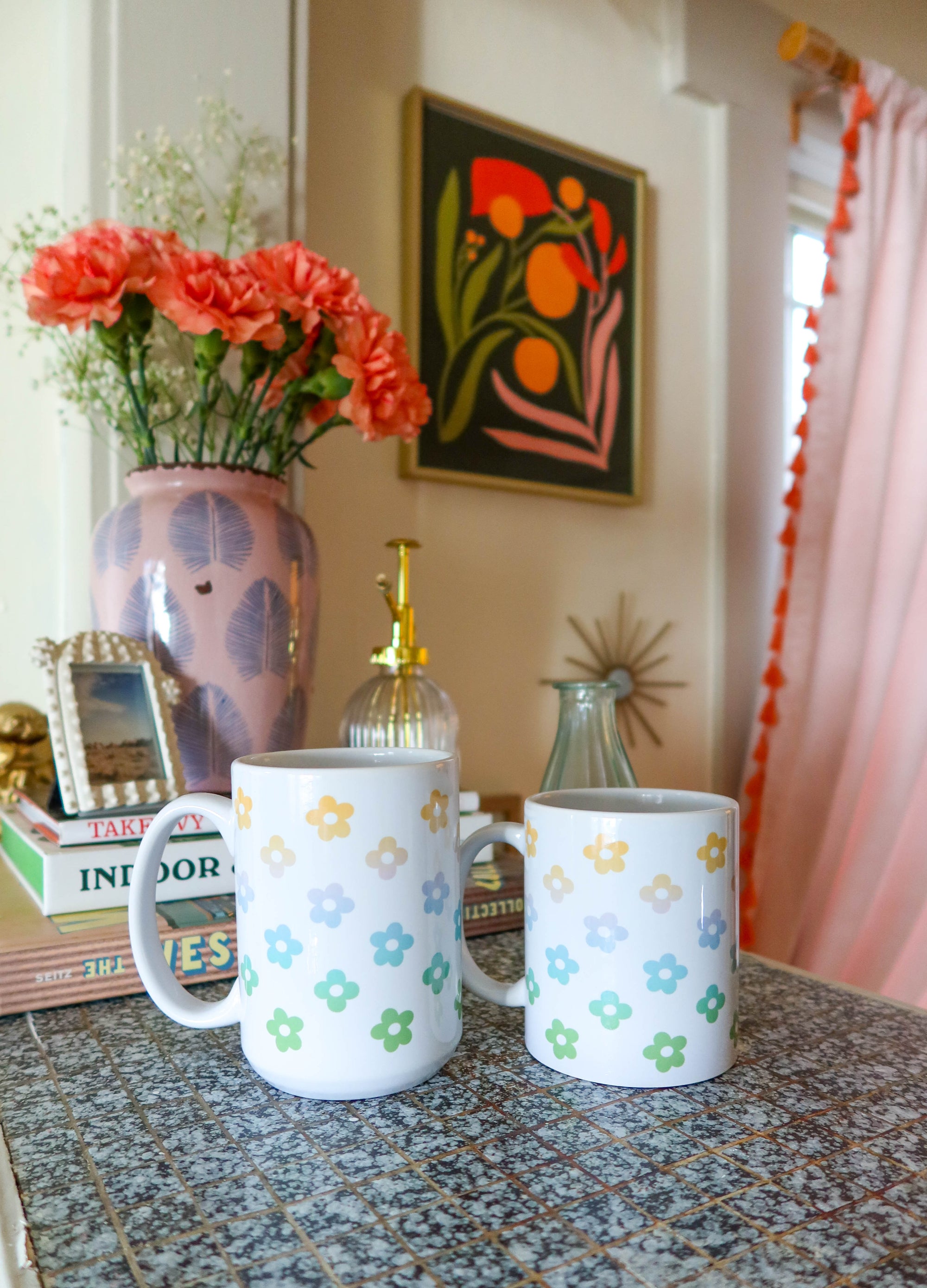 Rainbow Flower Mug