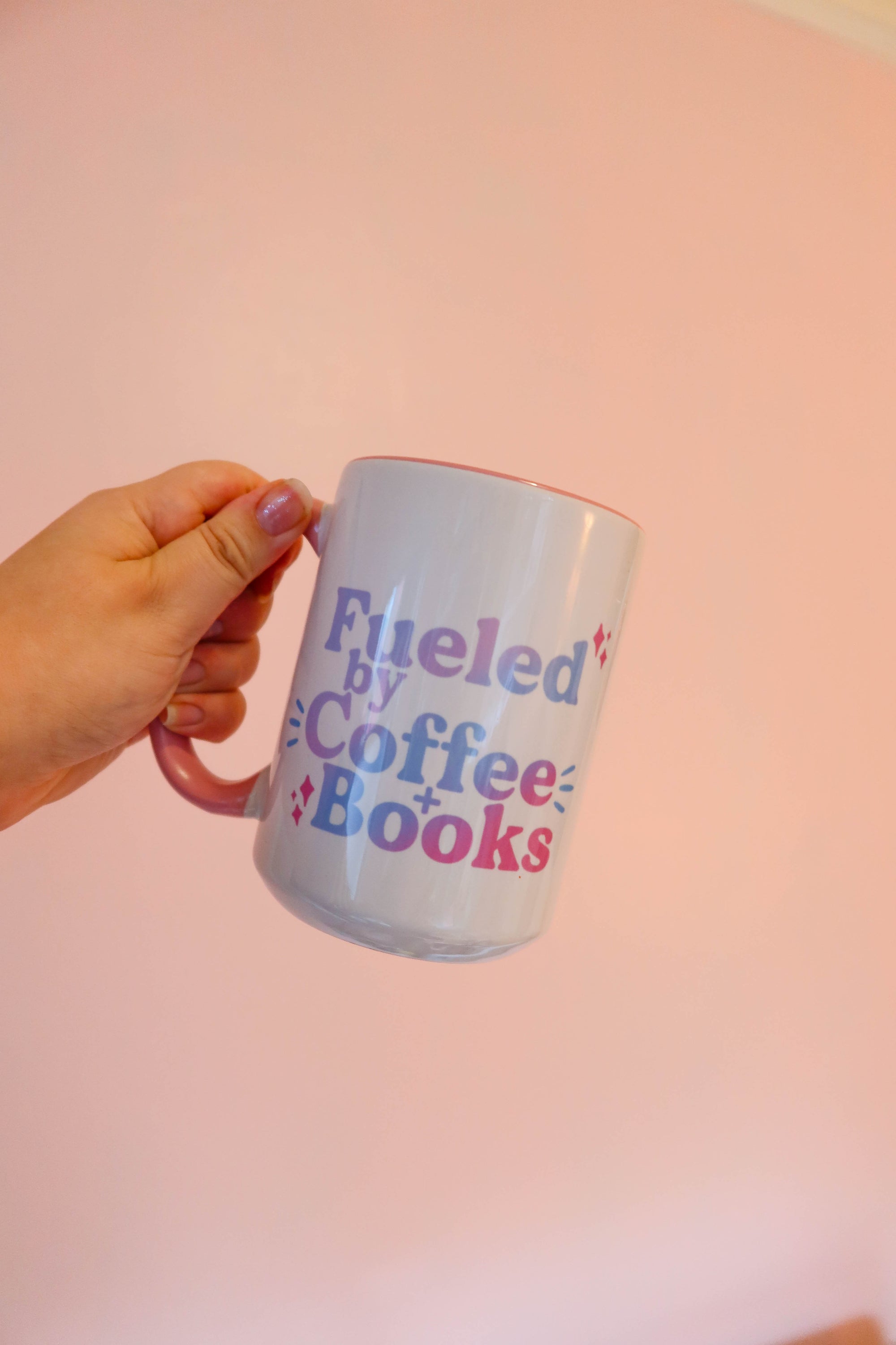 Fueled by Coffee + Books Mug