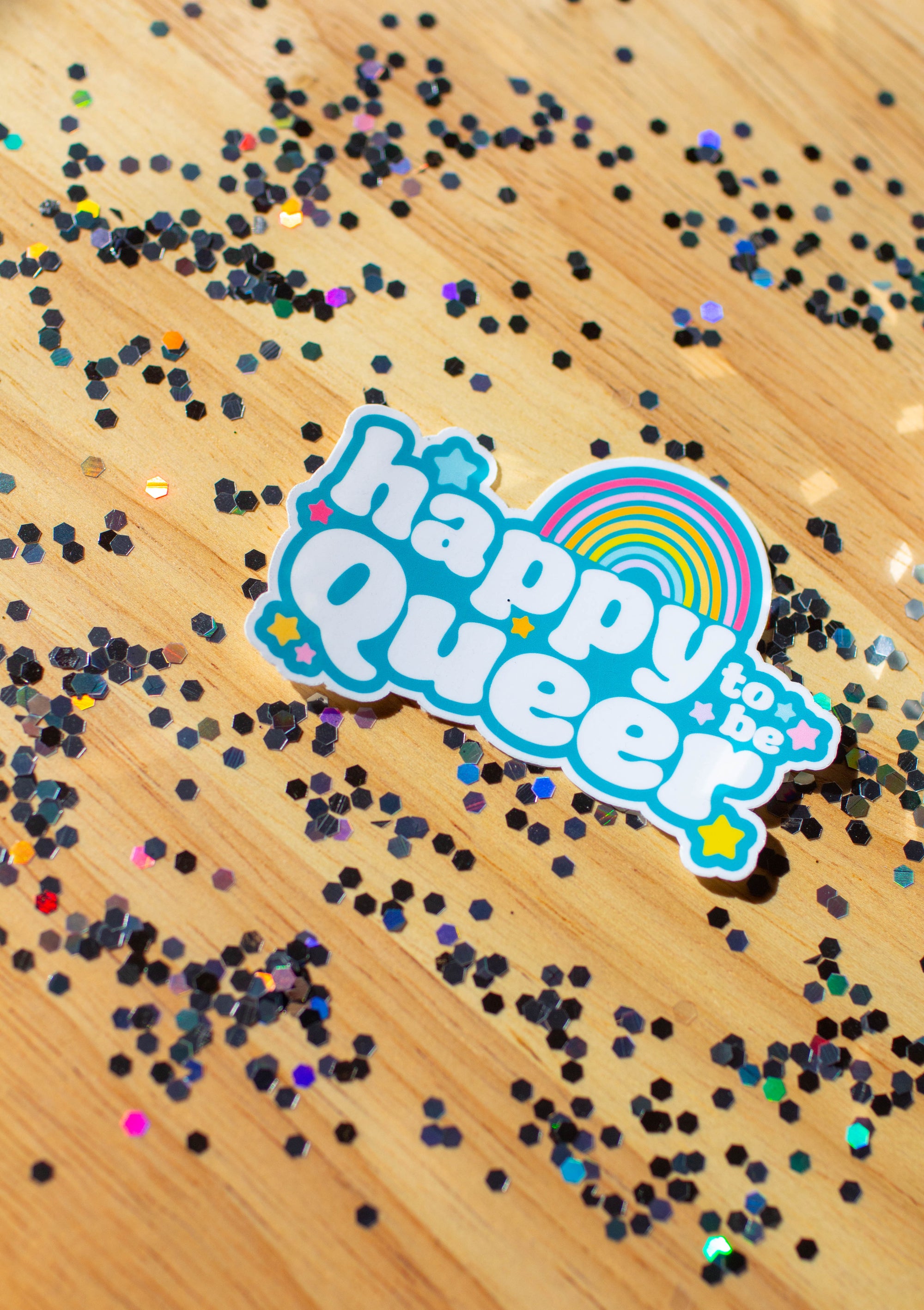 happy to be Queer Sticker