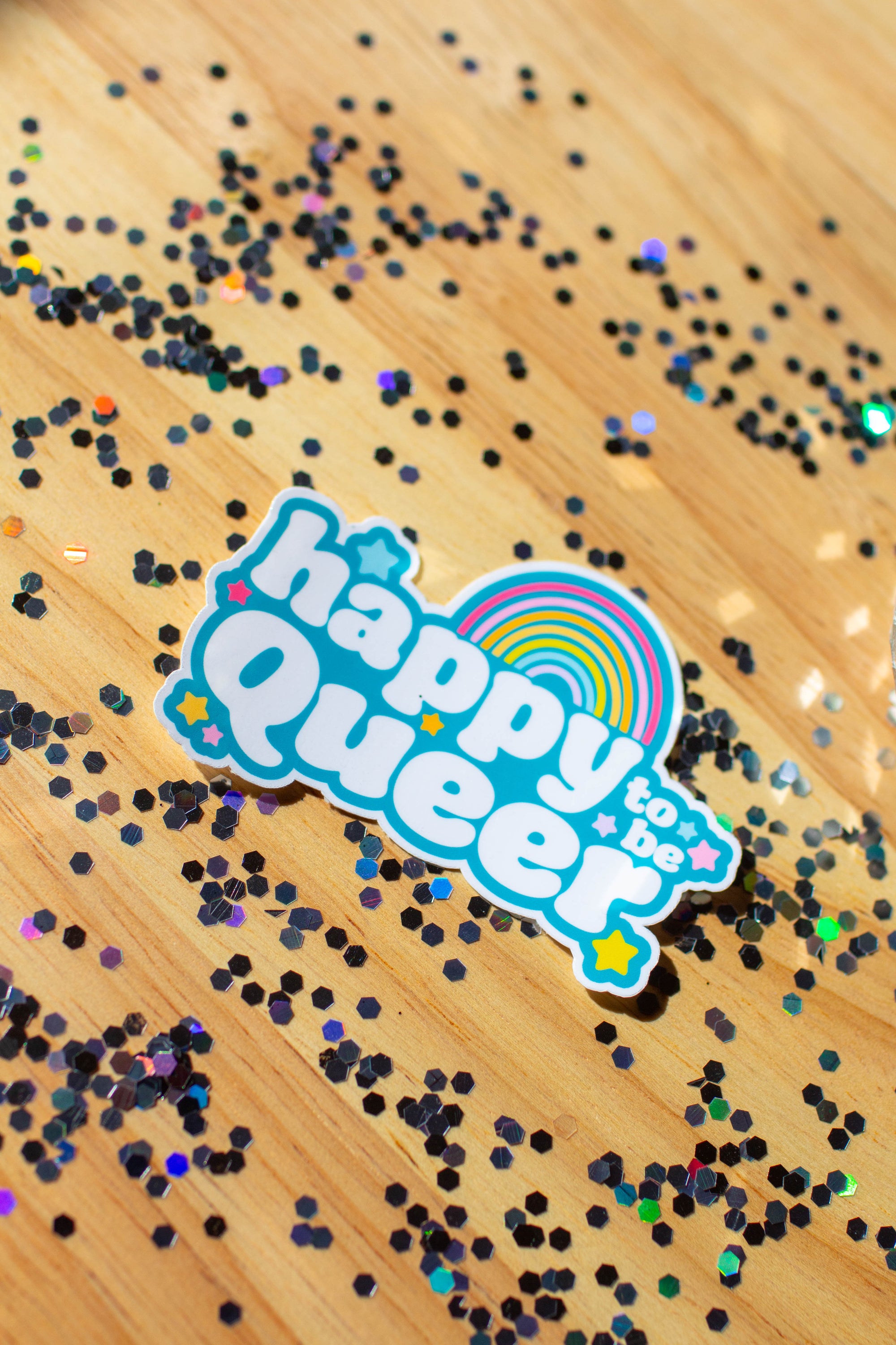 happy to be Queer Sticker