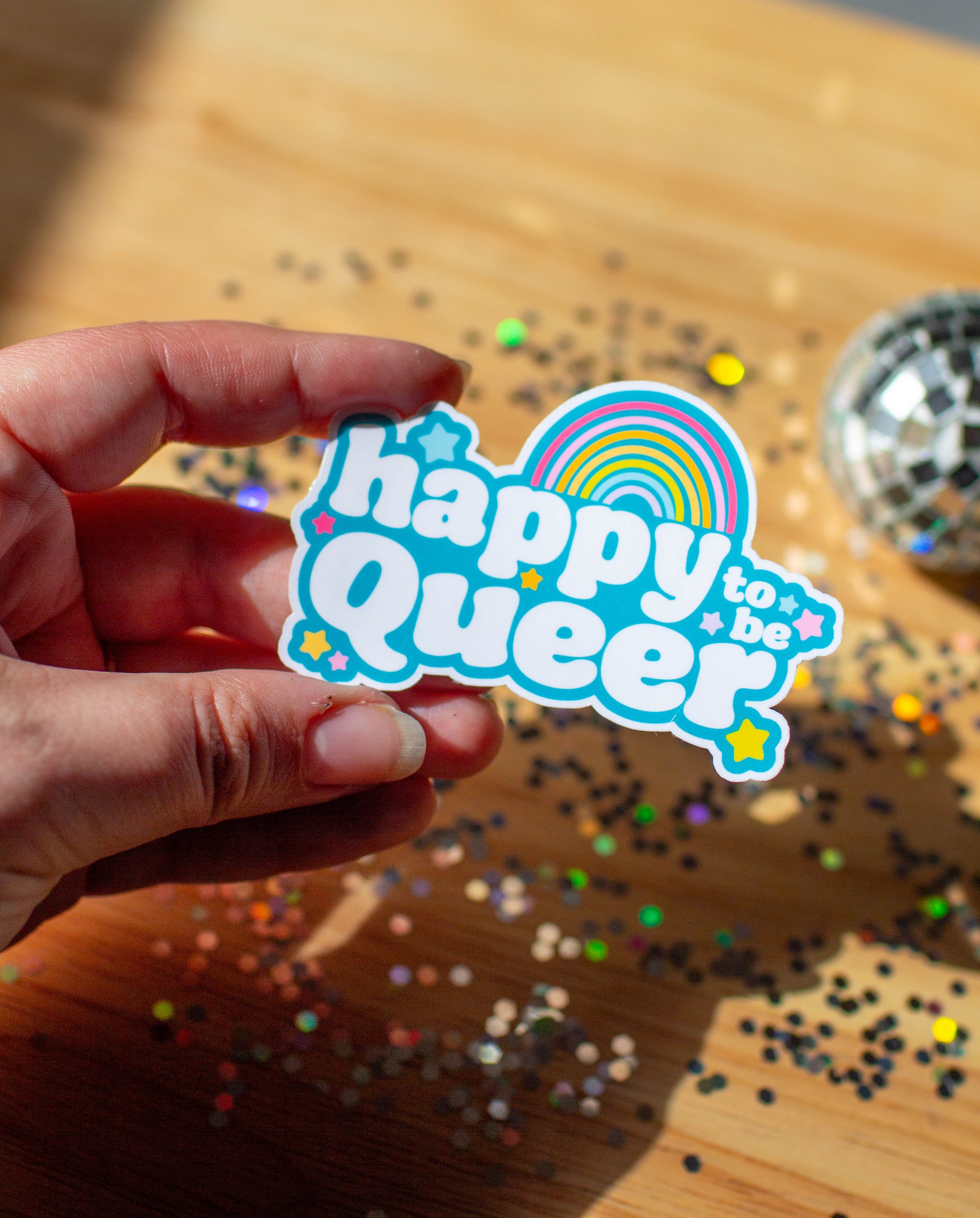happy to be Queer Sticker