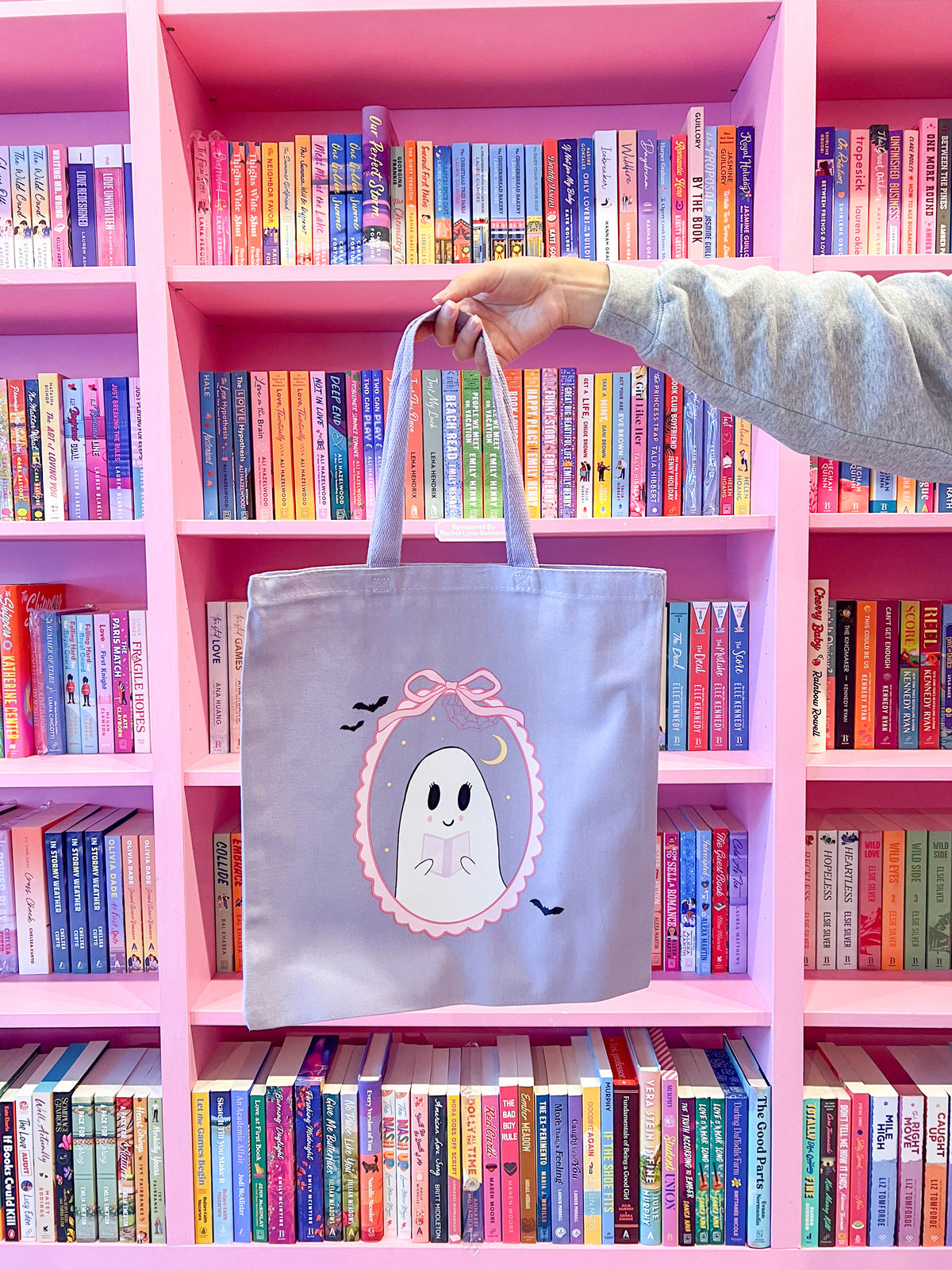 Lil Ghostie Reader Tote Bag