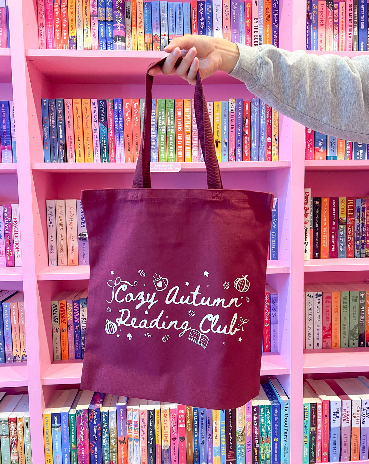 Cozy Autumn Reading Club Tote Bag