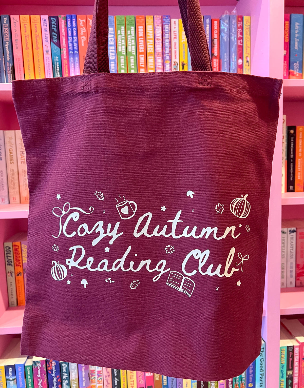 Cozy Autumn Reading Club Tote Bag
