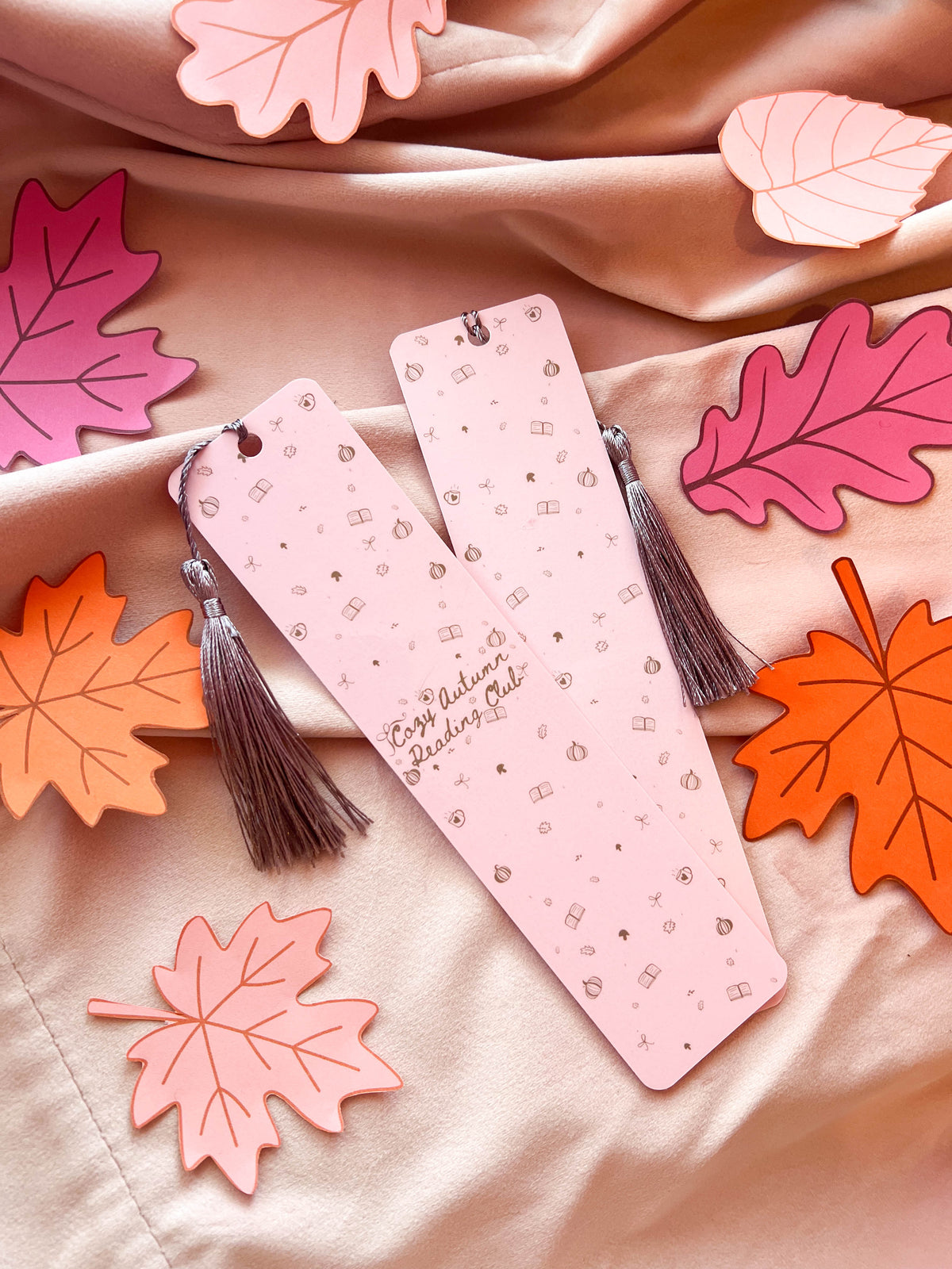 Cozy Autumn Reading Club Bookmark