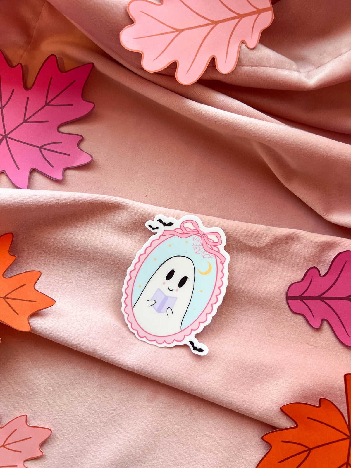 Lil Ghostie Reader Sticker