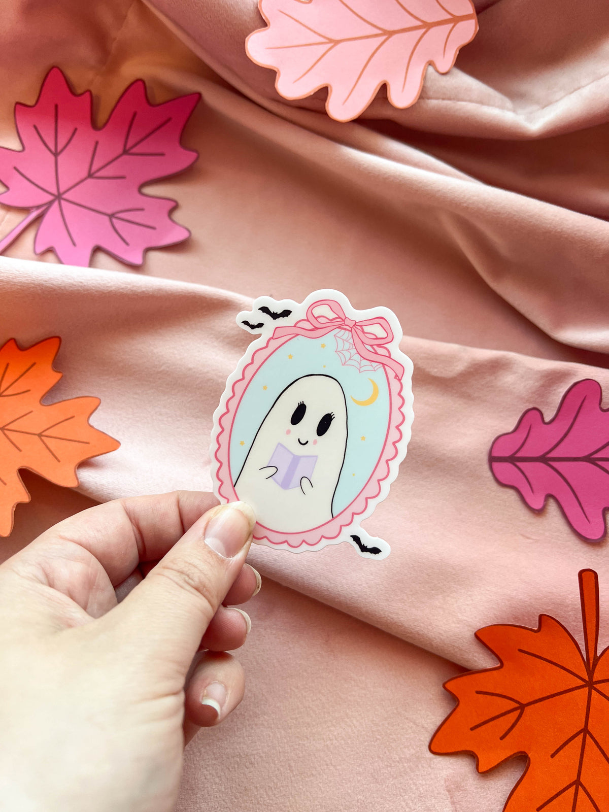 Lil Ghostie Reader Sticker