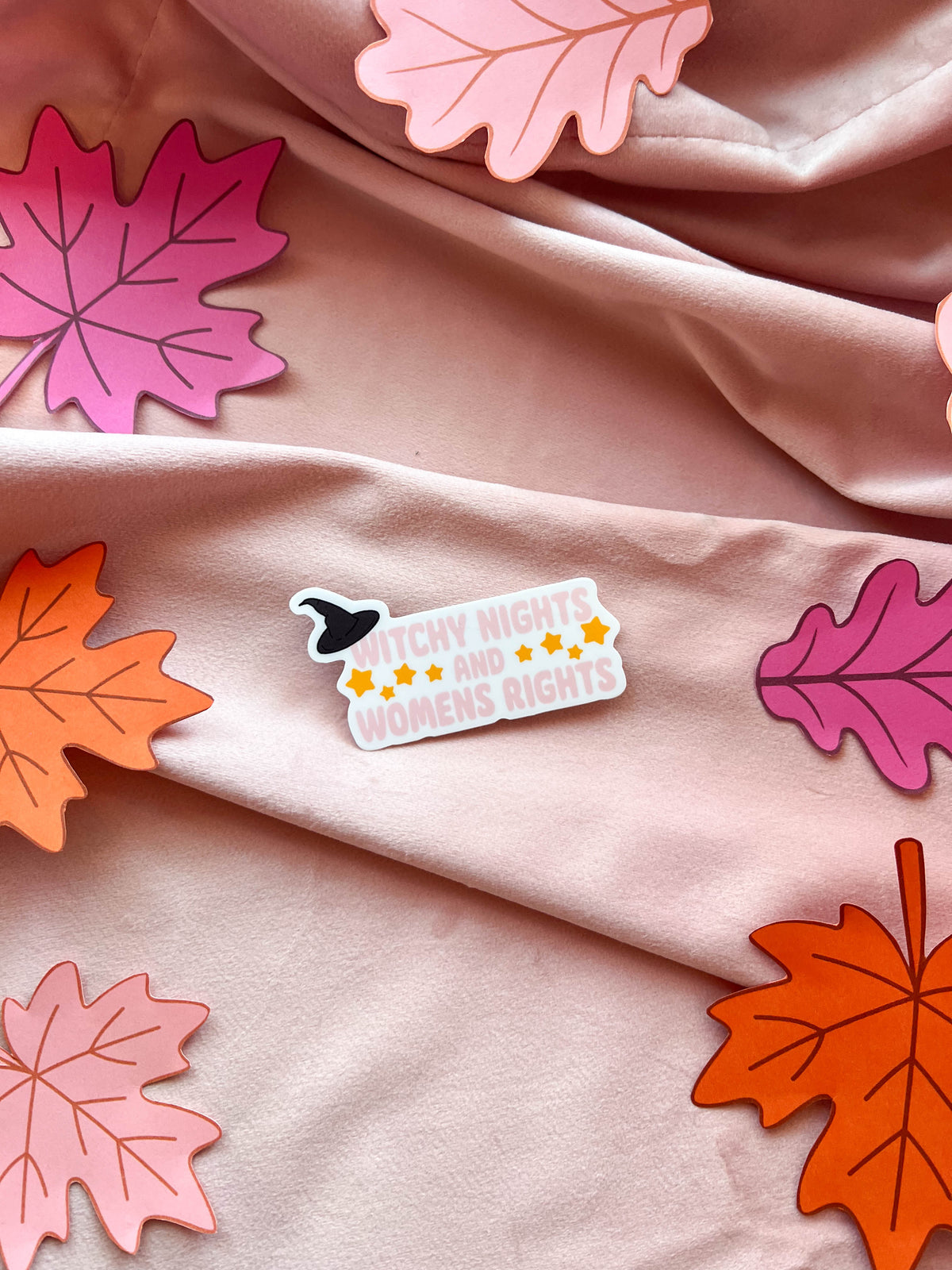 Witchy Nights and Women's Rights Sticker