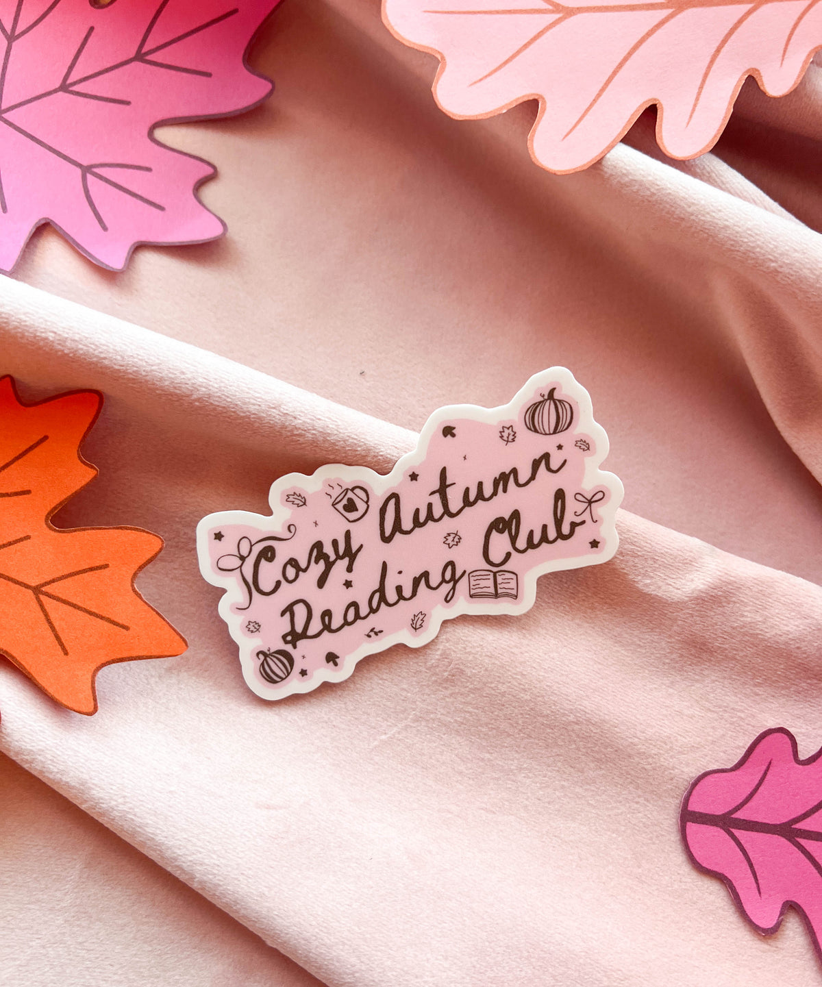 Cozy Autumn Reading Club Sticker