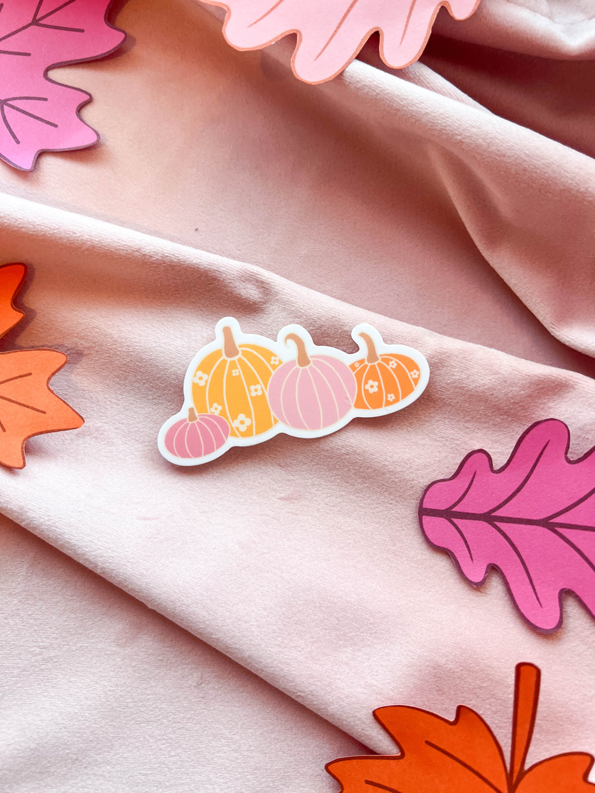 Pumpkin Flower Sticker