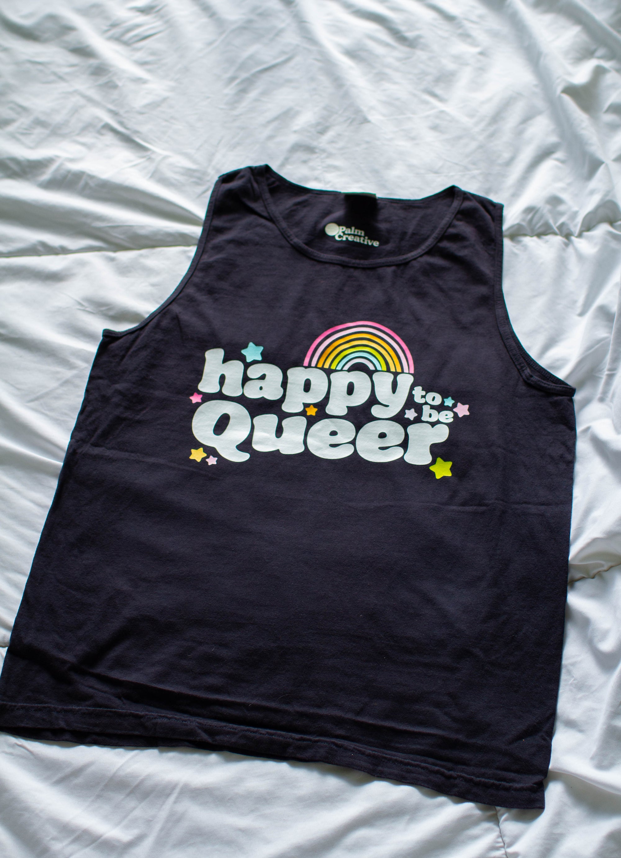 happy to be Queer Tank Top