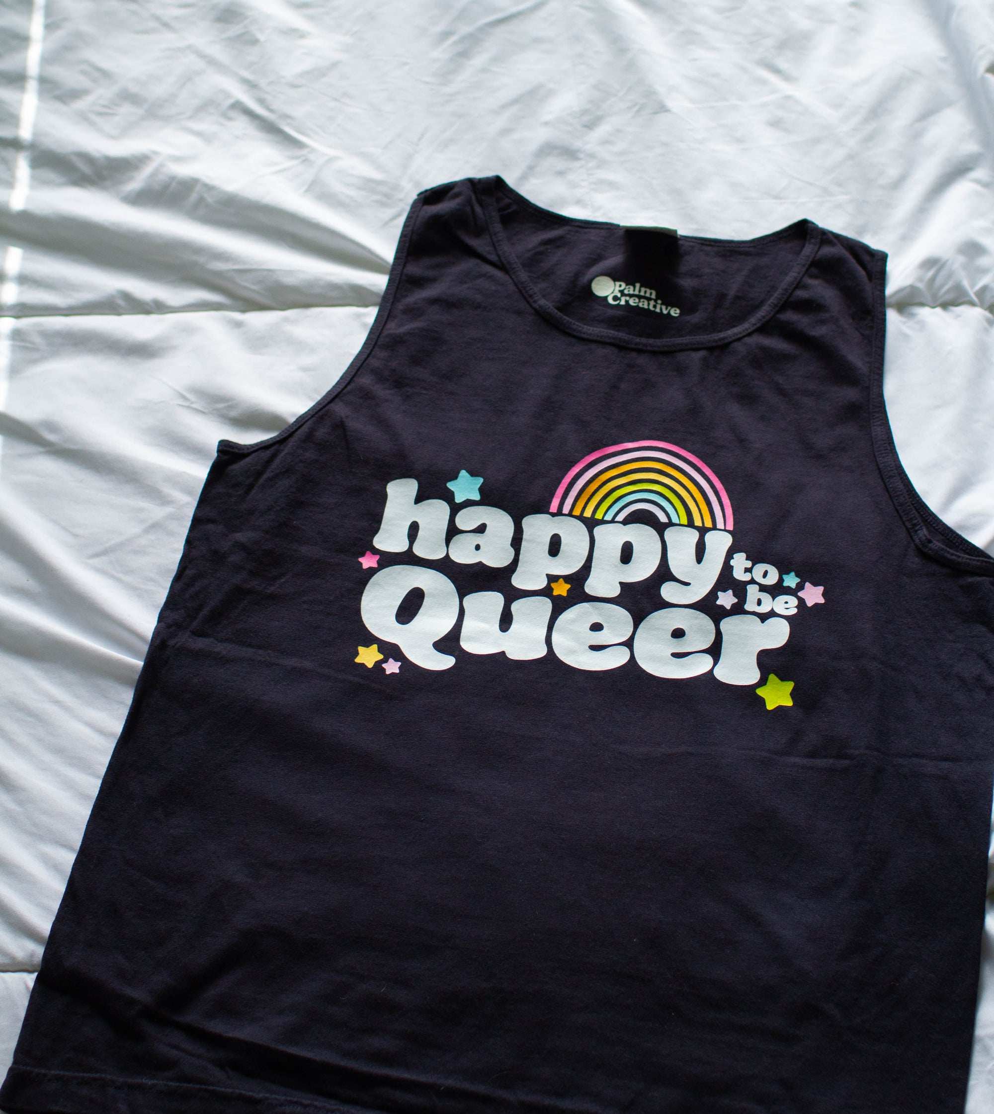 happy to be Queer Tank Top