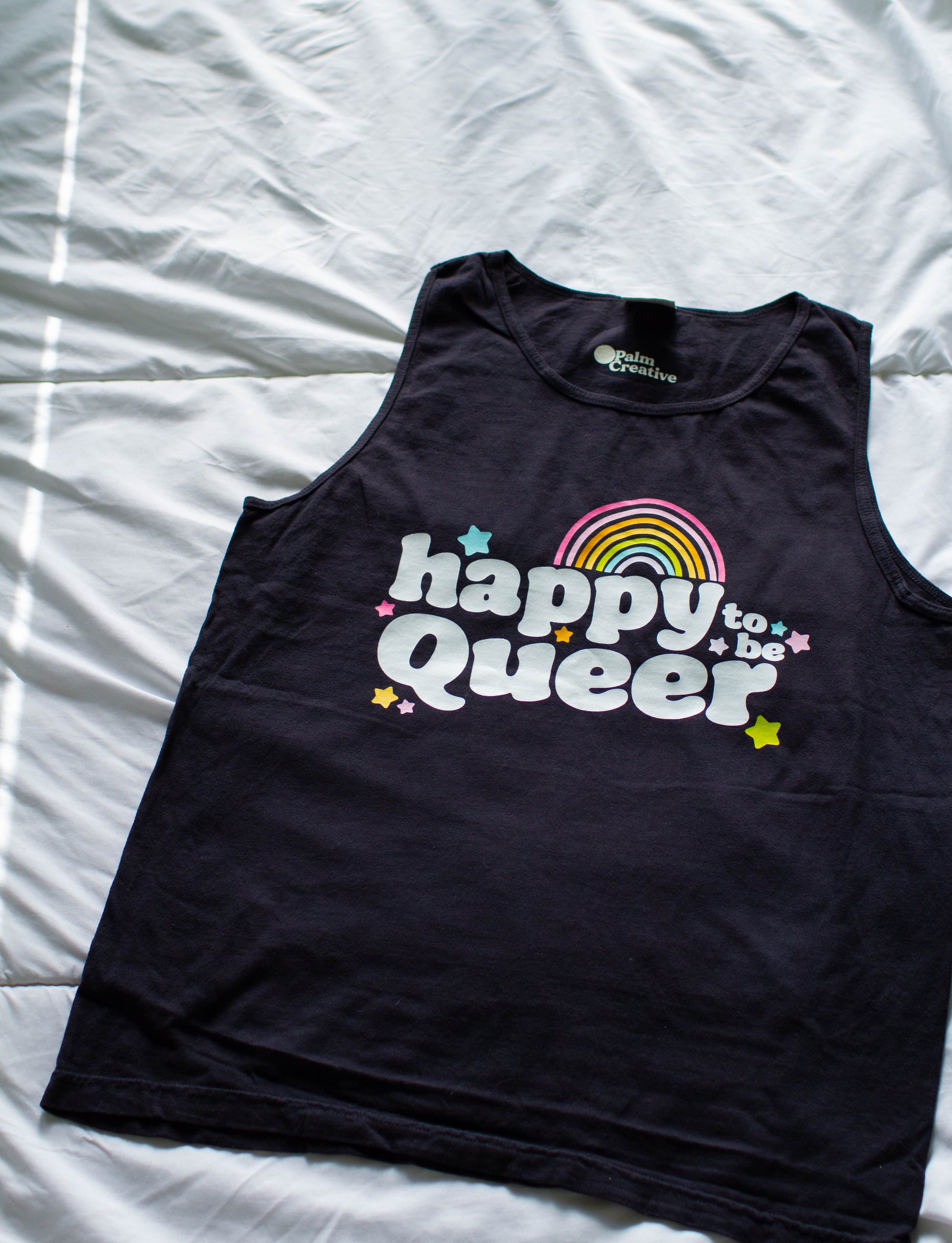 happy to be Queer Tank Top