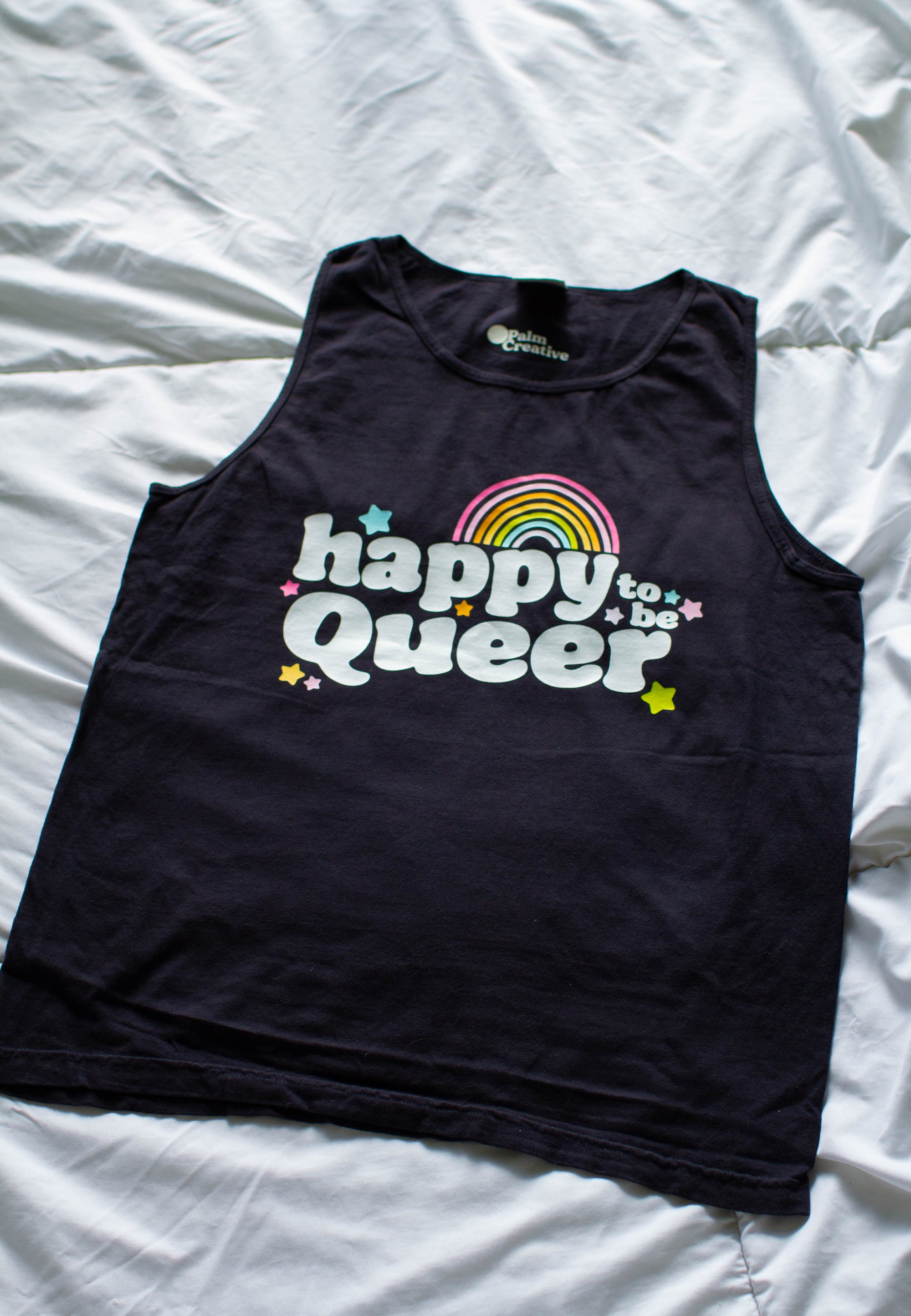 happy to be Queer Tank Top