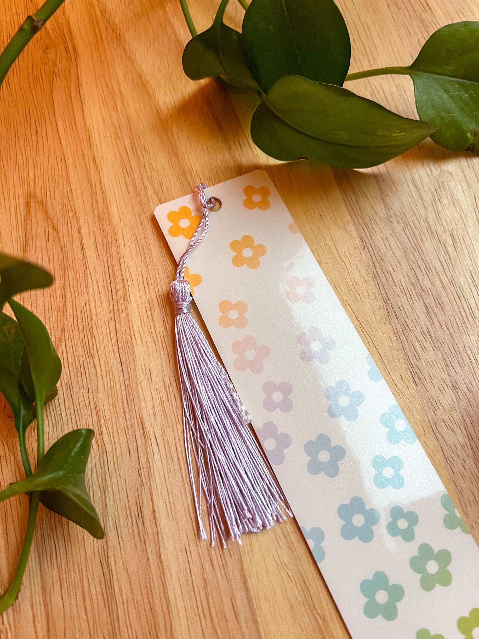 Rainbow Flower Bookmark