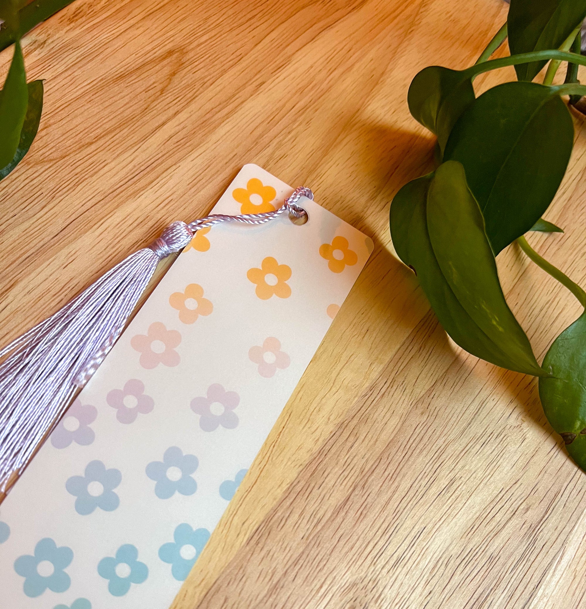 Rainbow Flower Bookmark