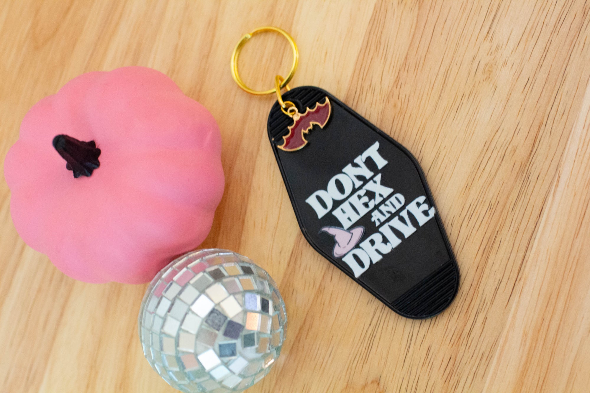 Don't Hex and Drive Keychain