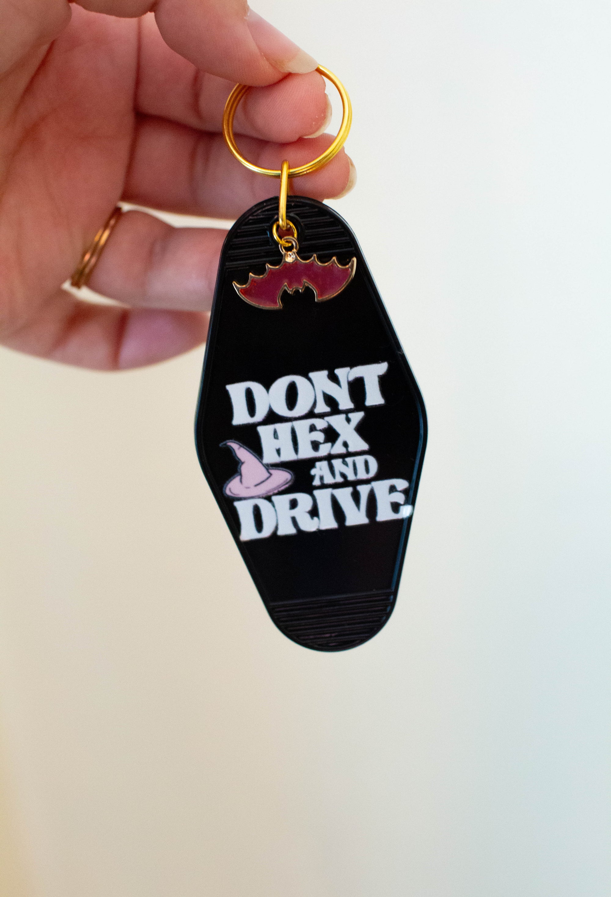 Don't Hex and Drive Keychain