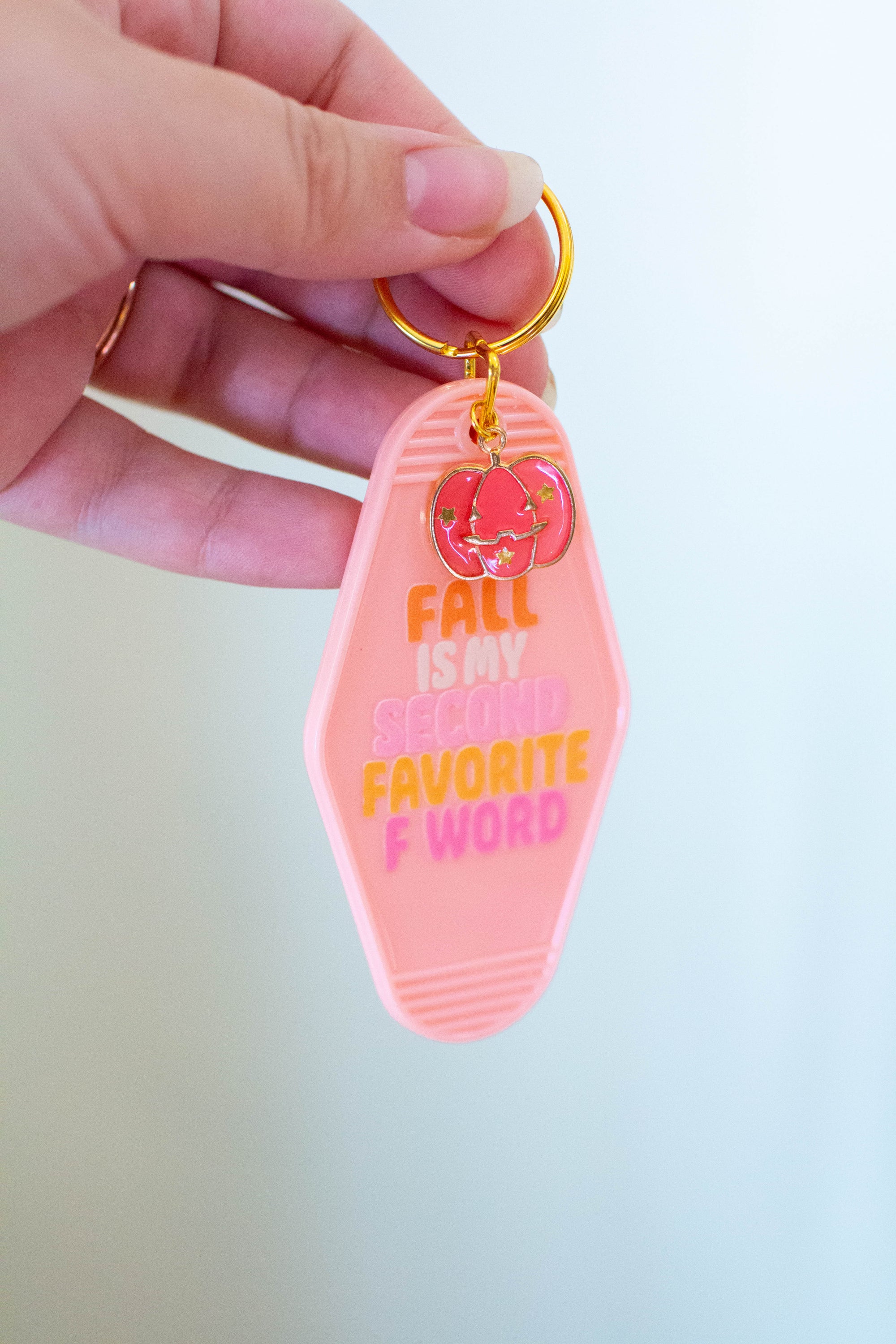 Fall is my Second Favorite F Word Keychain