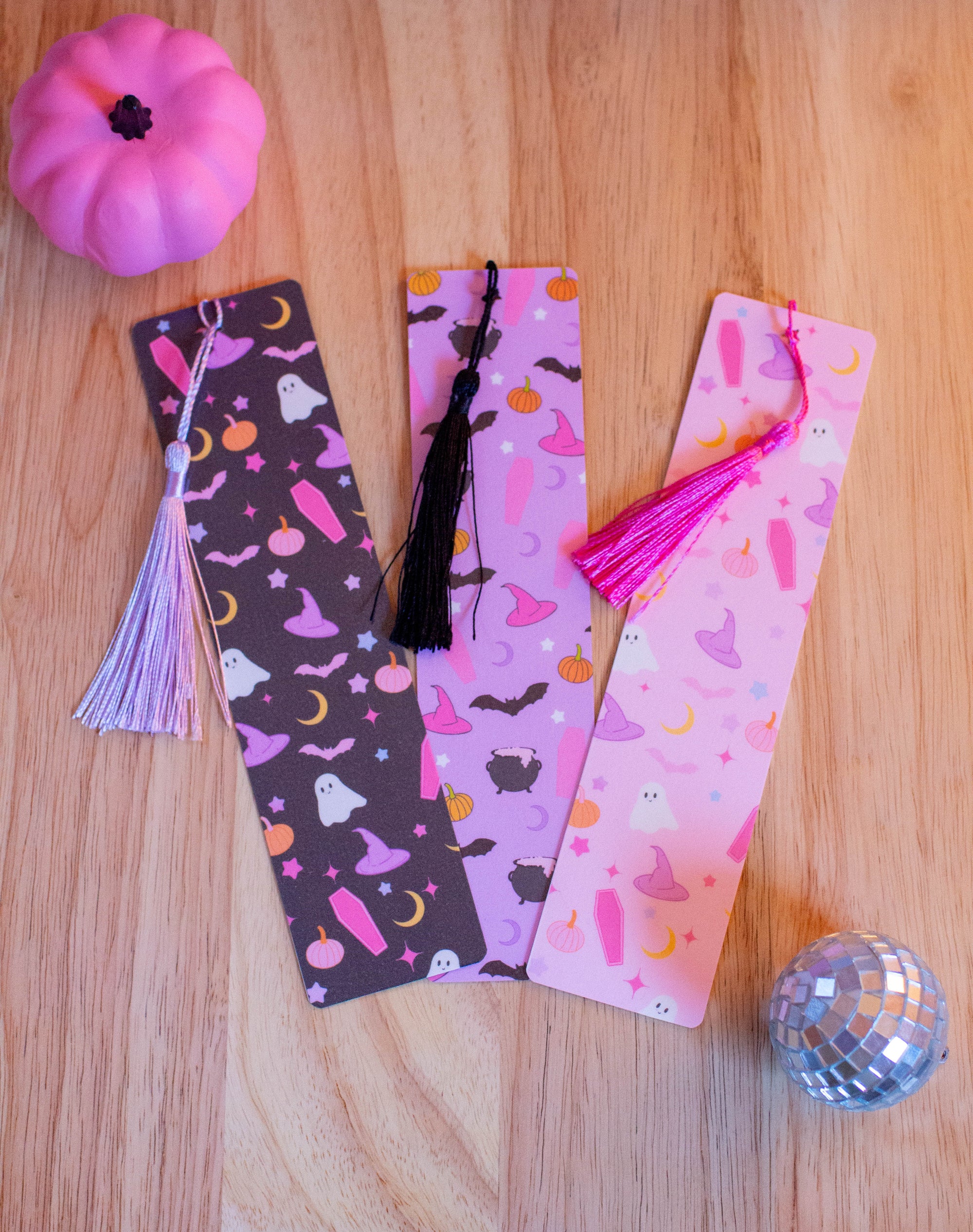 Pastel Halloween Bookmarks