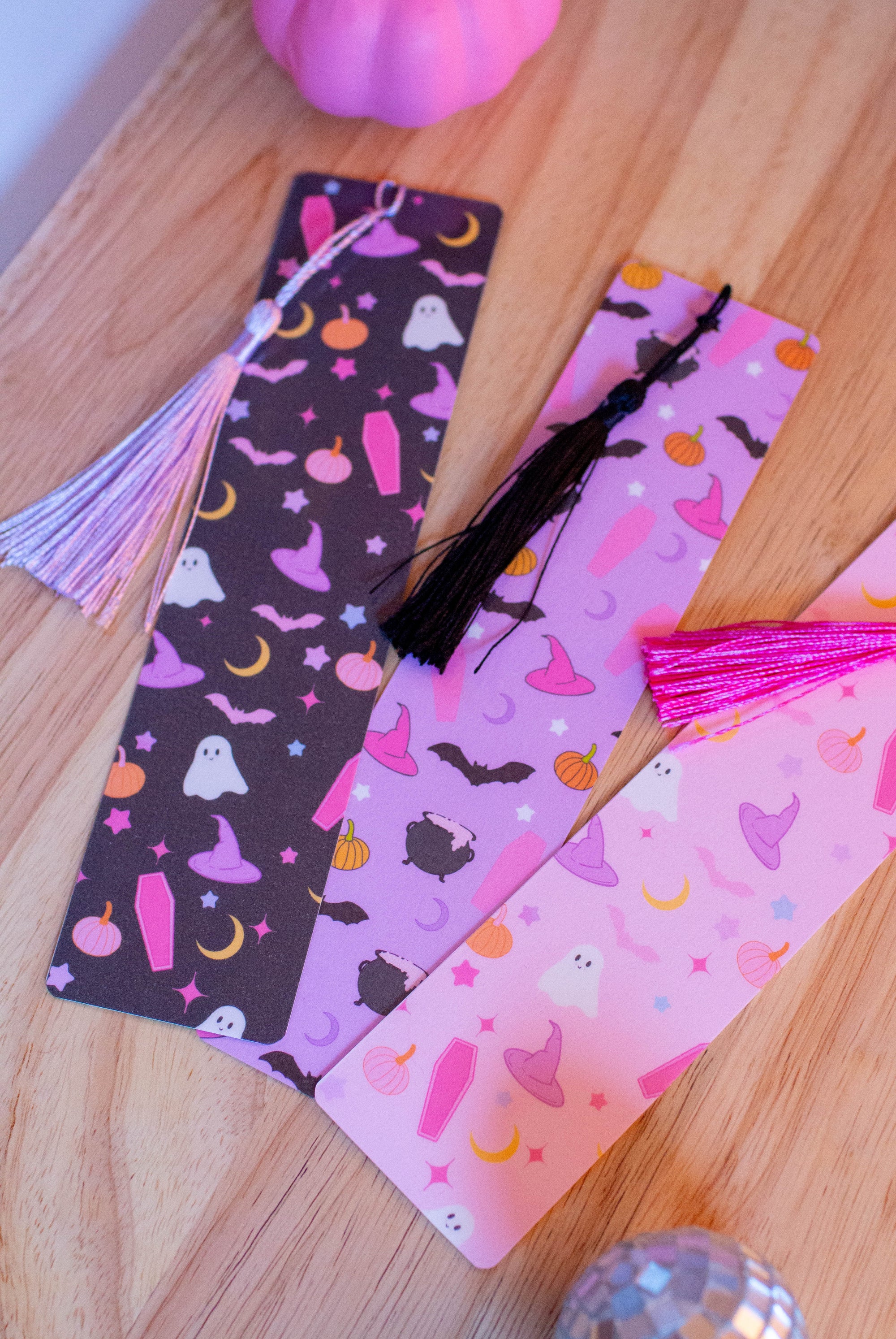 Pastel Halloween Bookmarks