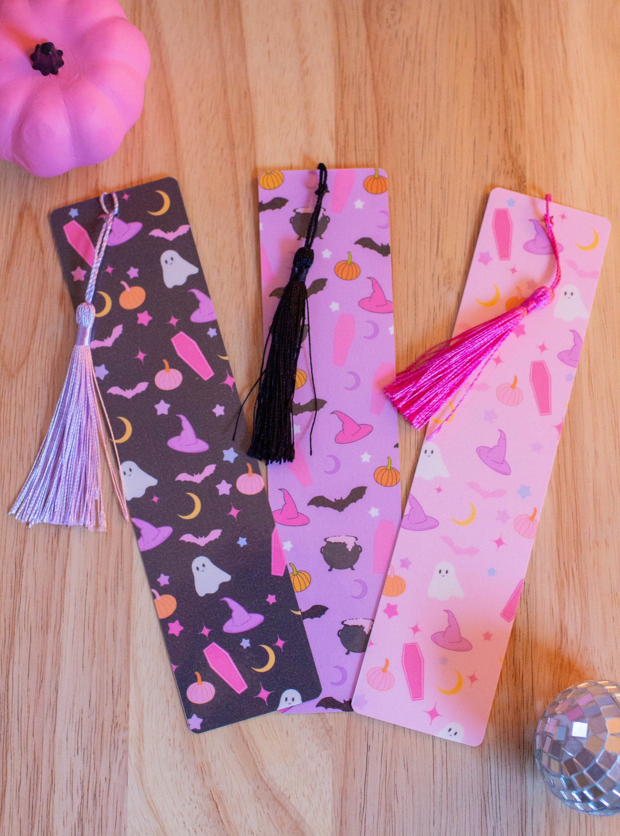 Pastel Halloween Bookmarks