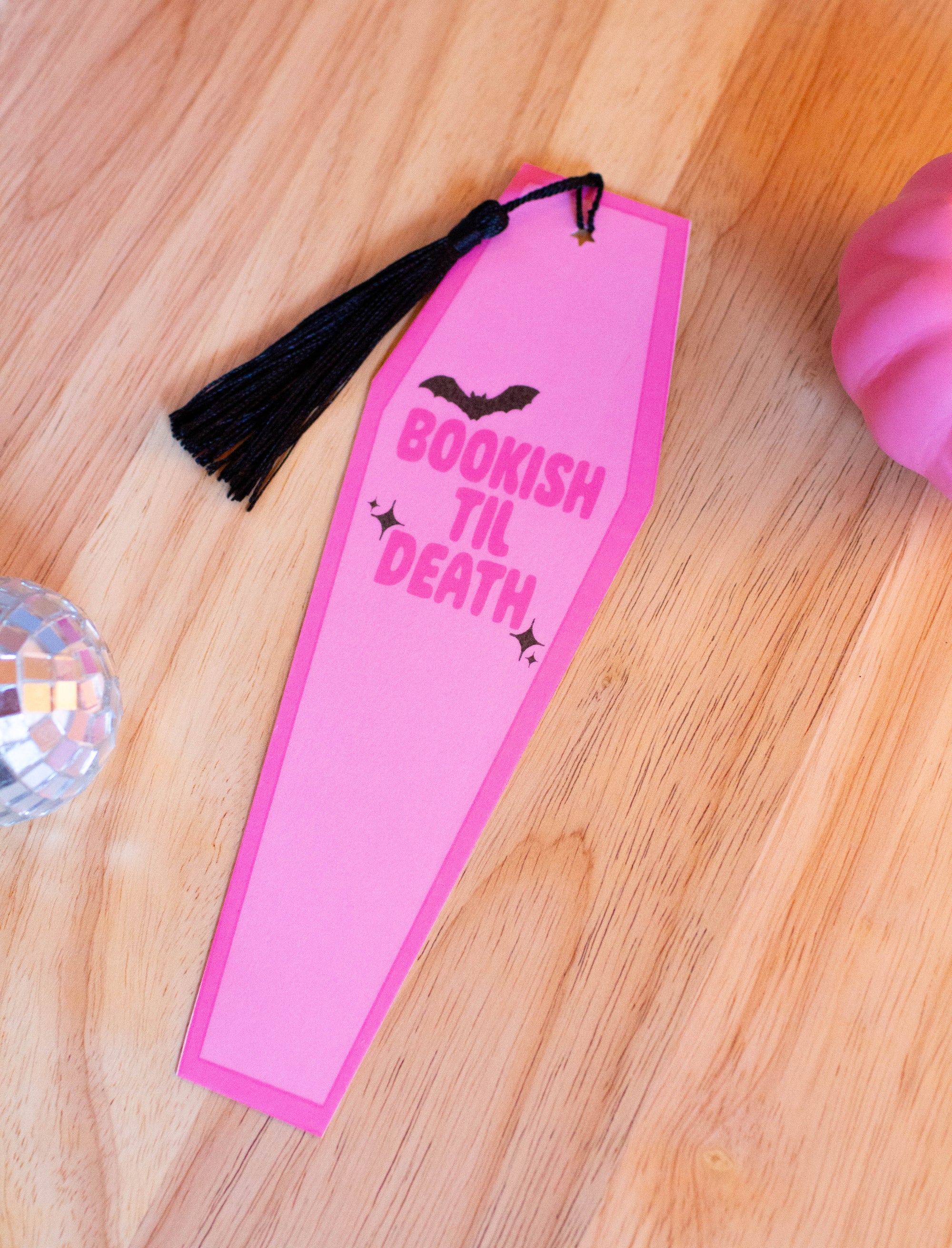 Bookish Til Death Coffin Bookmark