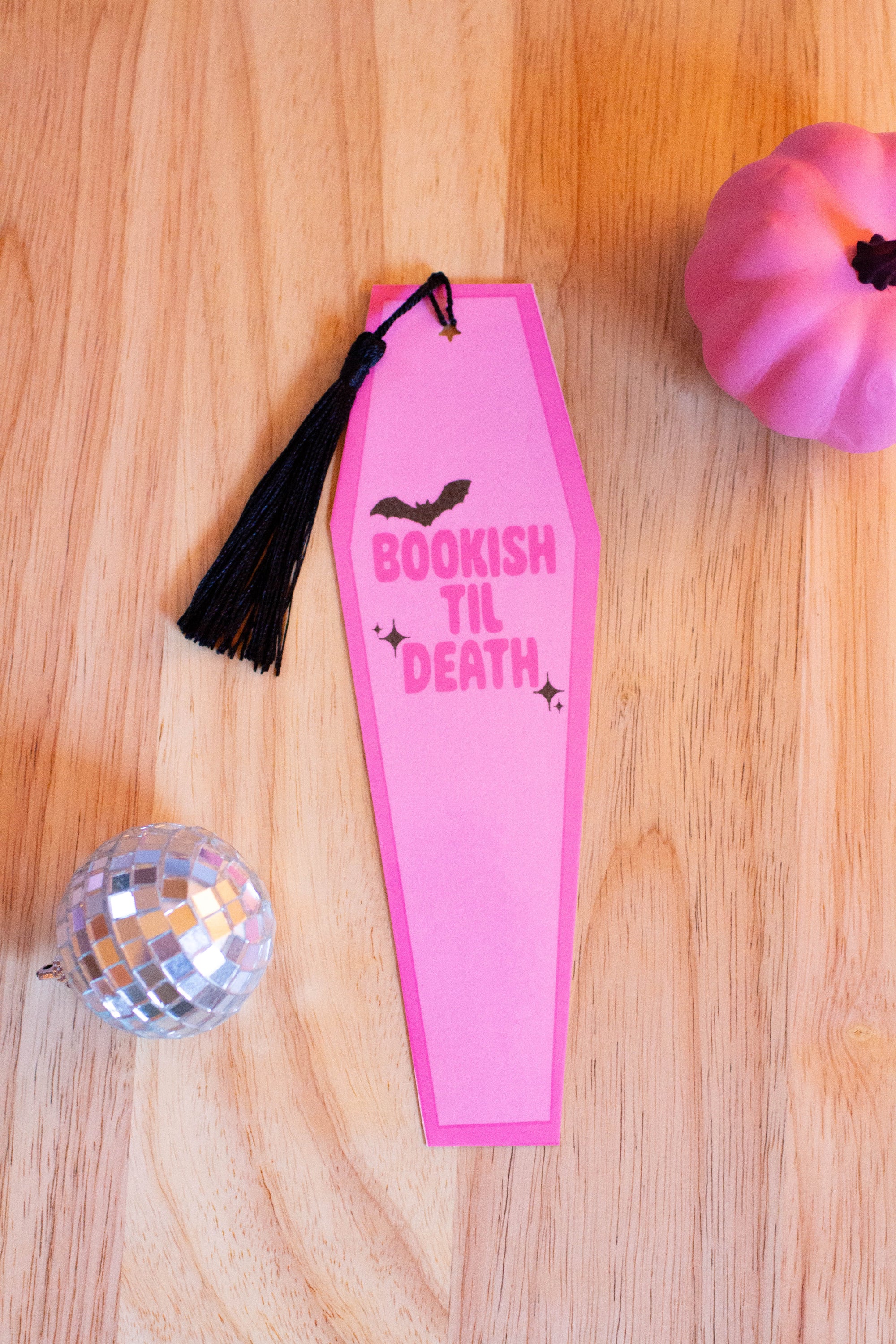 Bookish Til Death Coffin Bookmark