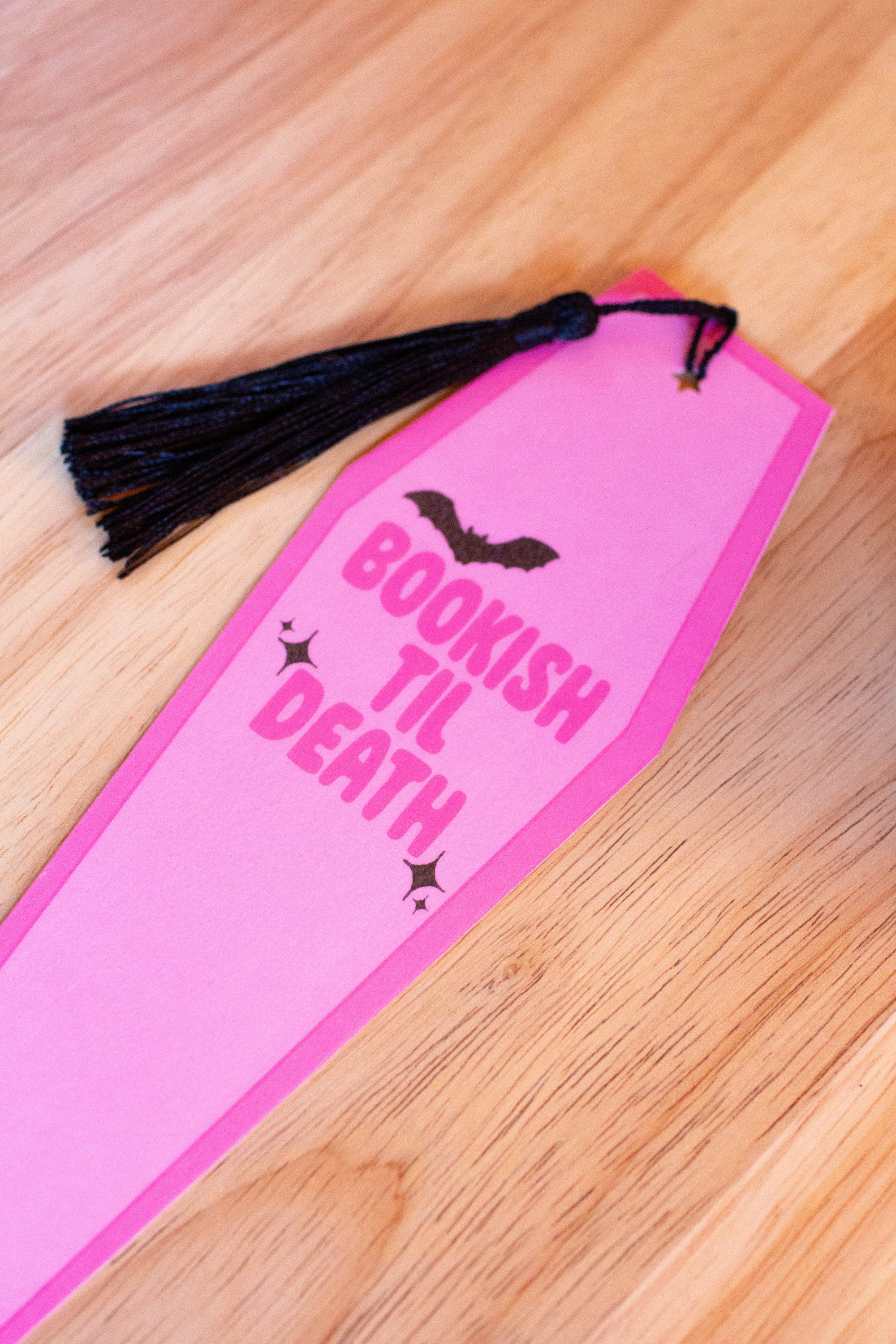 Bookish Til Death Coffin Bookmark