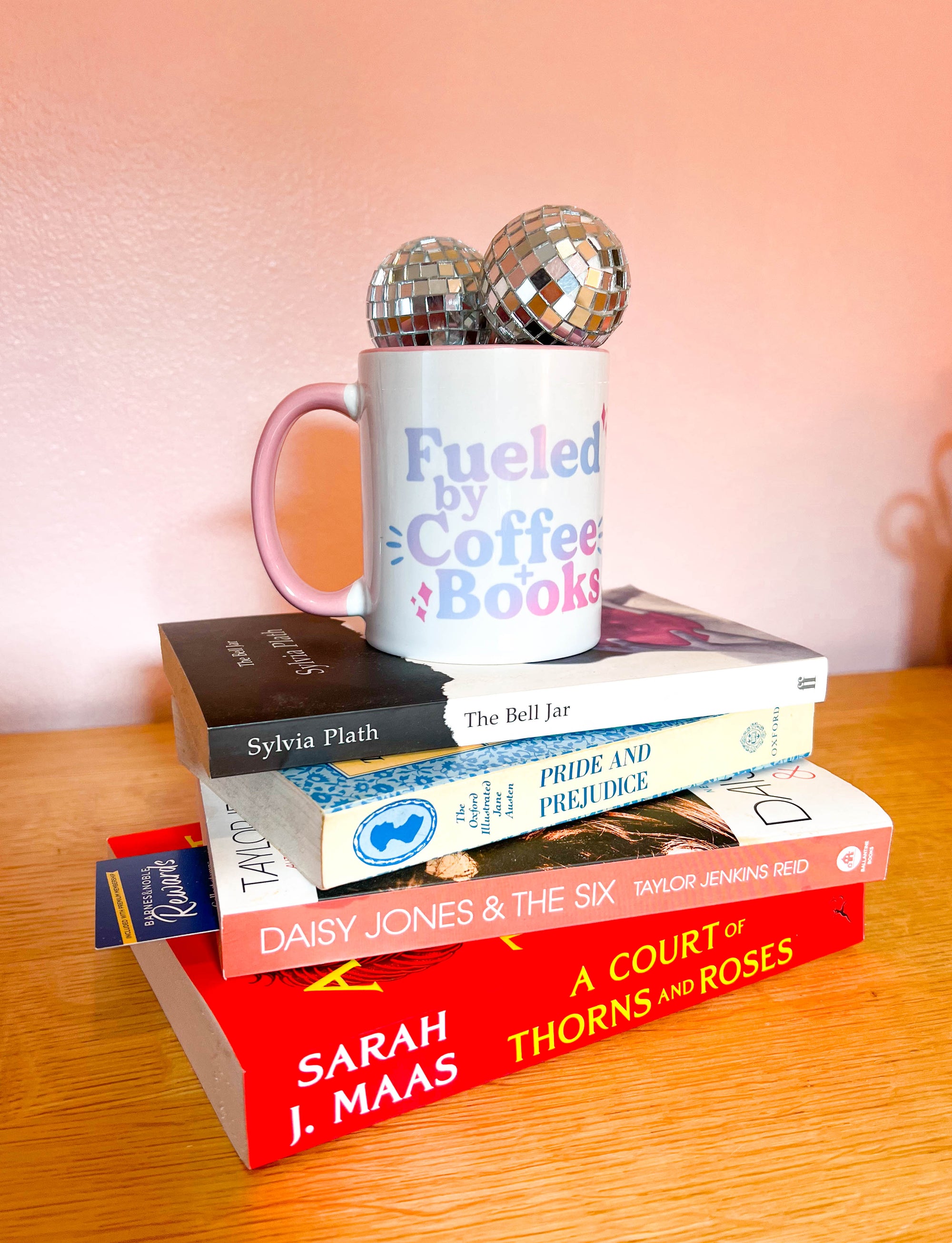 Fueled by Coffee + Books Mug