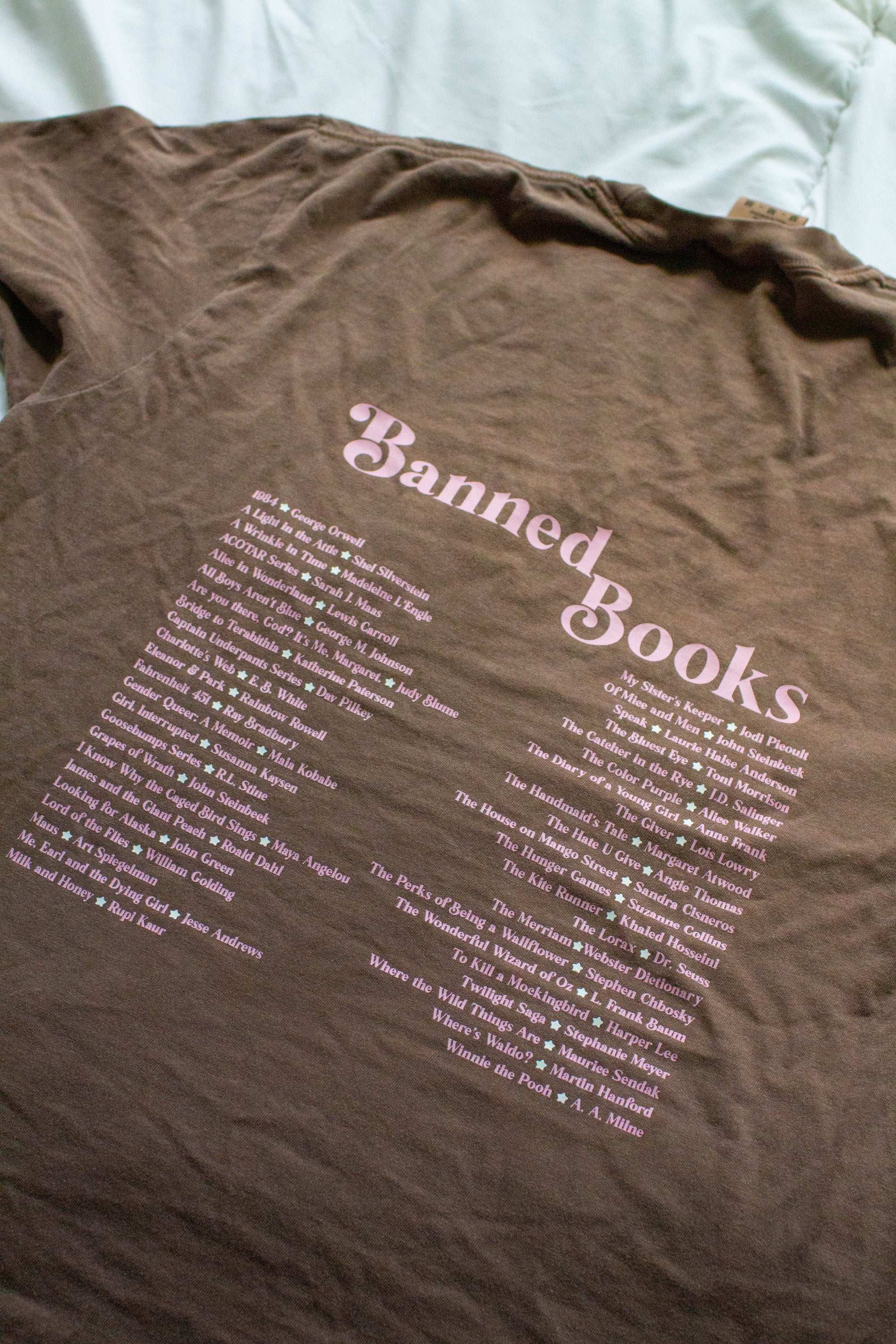 Pink Espresso Banned Book Lover T-Shirt