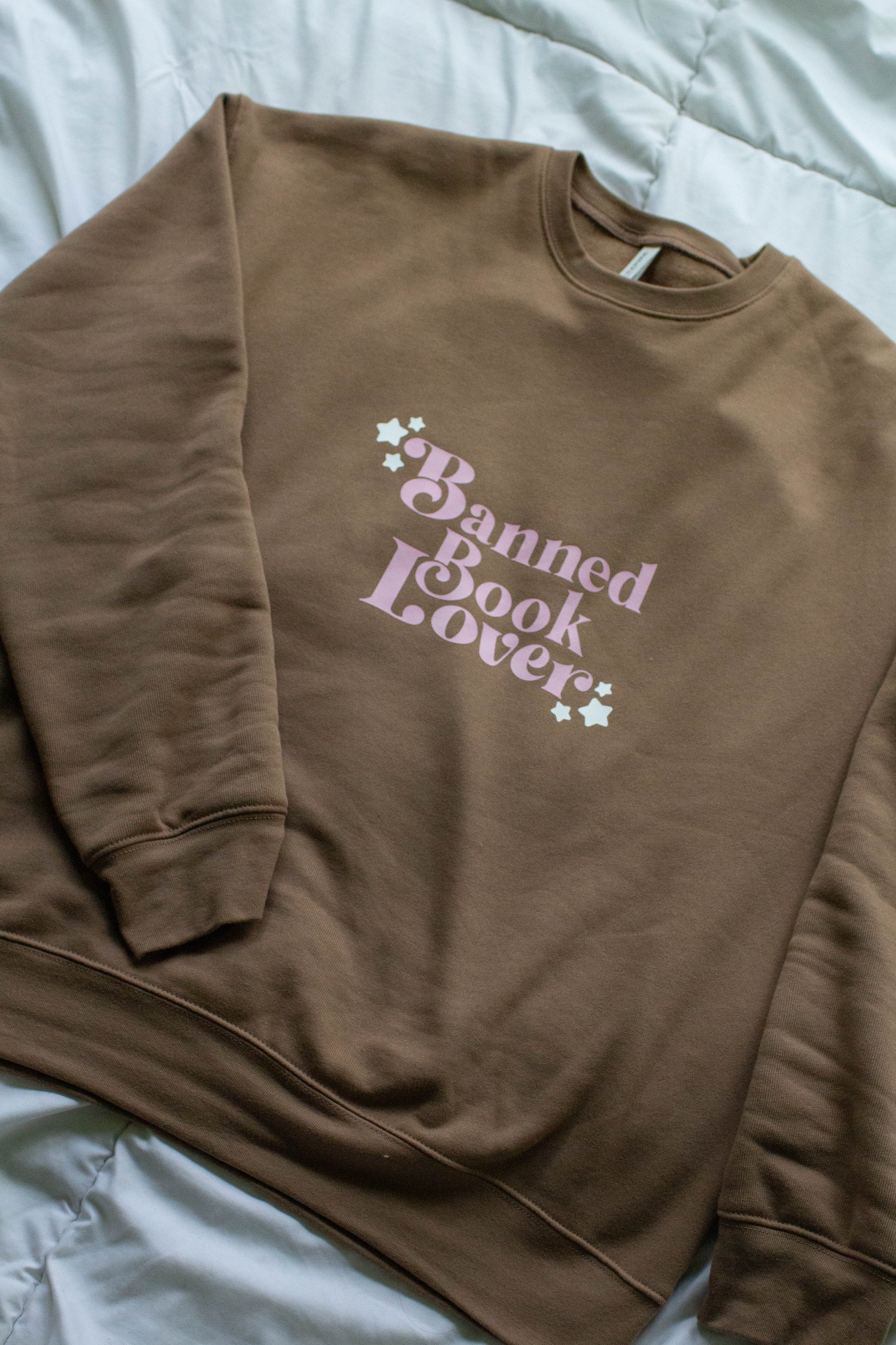 Pink Espresso Banned Book Lover Crewneck