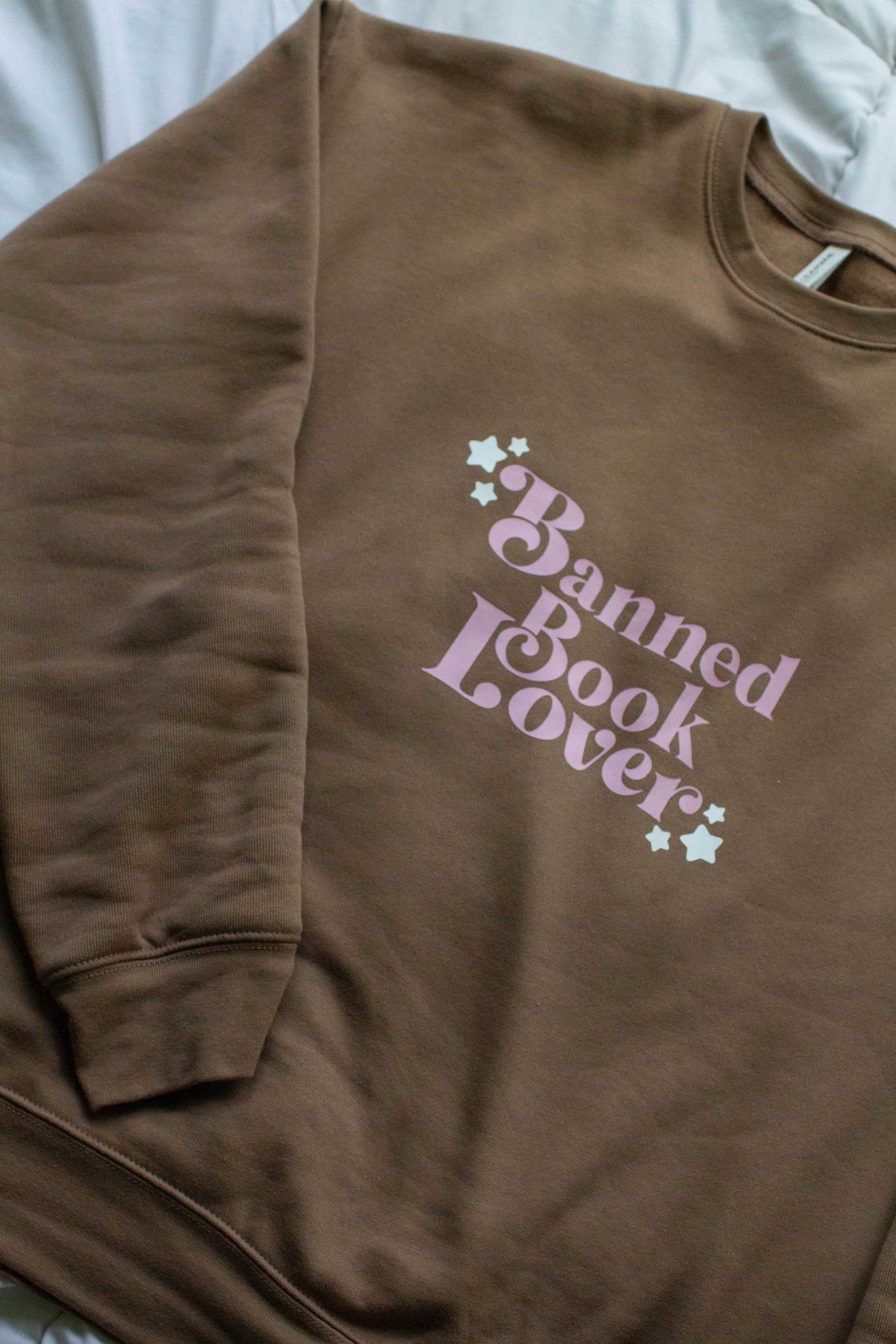 Pink Espresso Banned Book Lover Crewneck