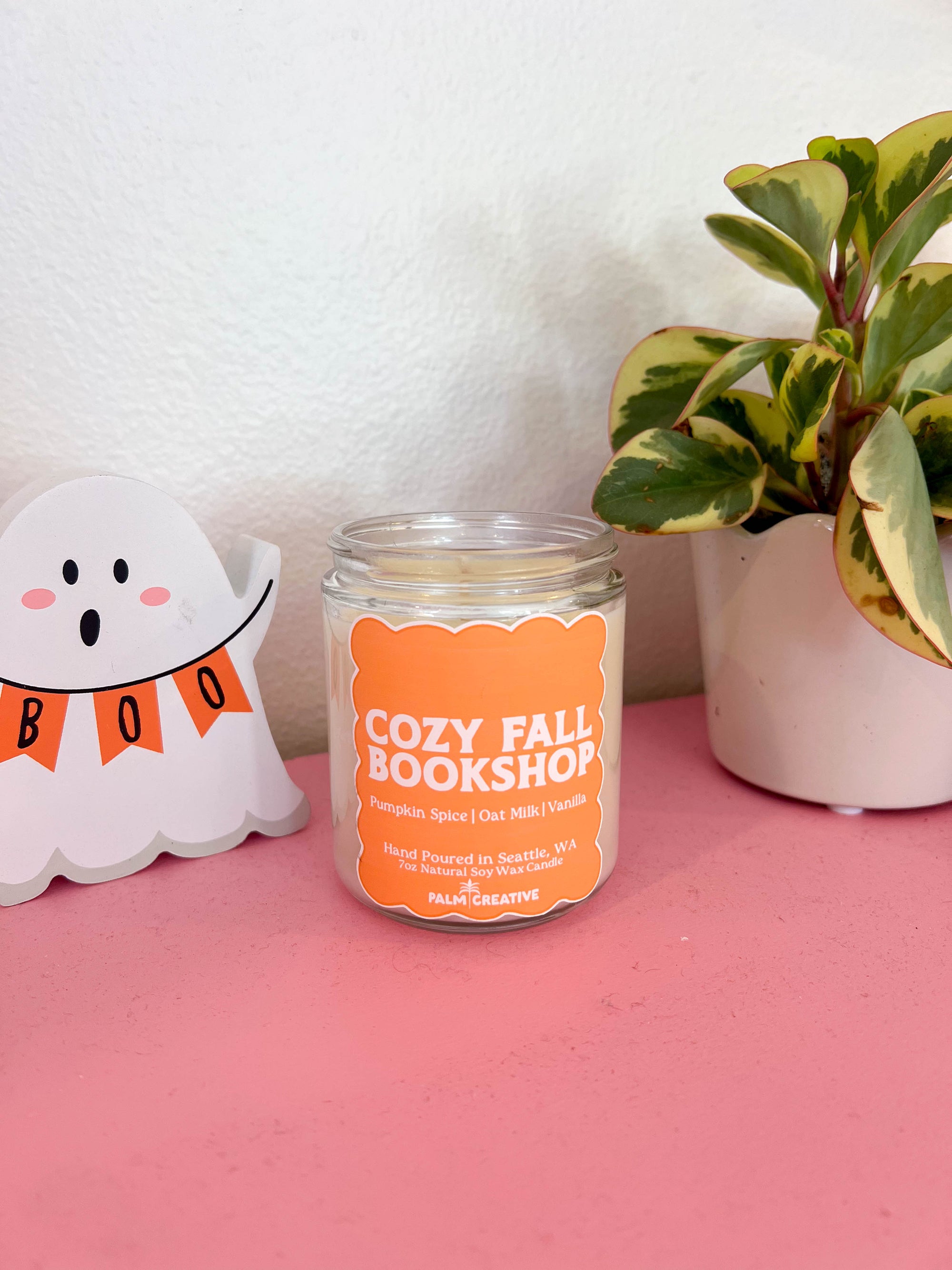 Cozy Fall Bookshop Candle