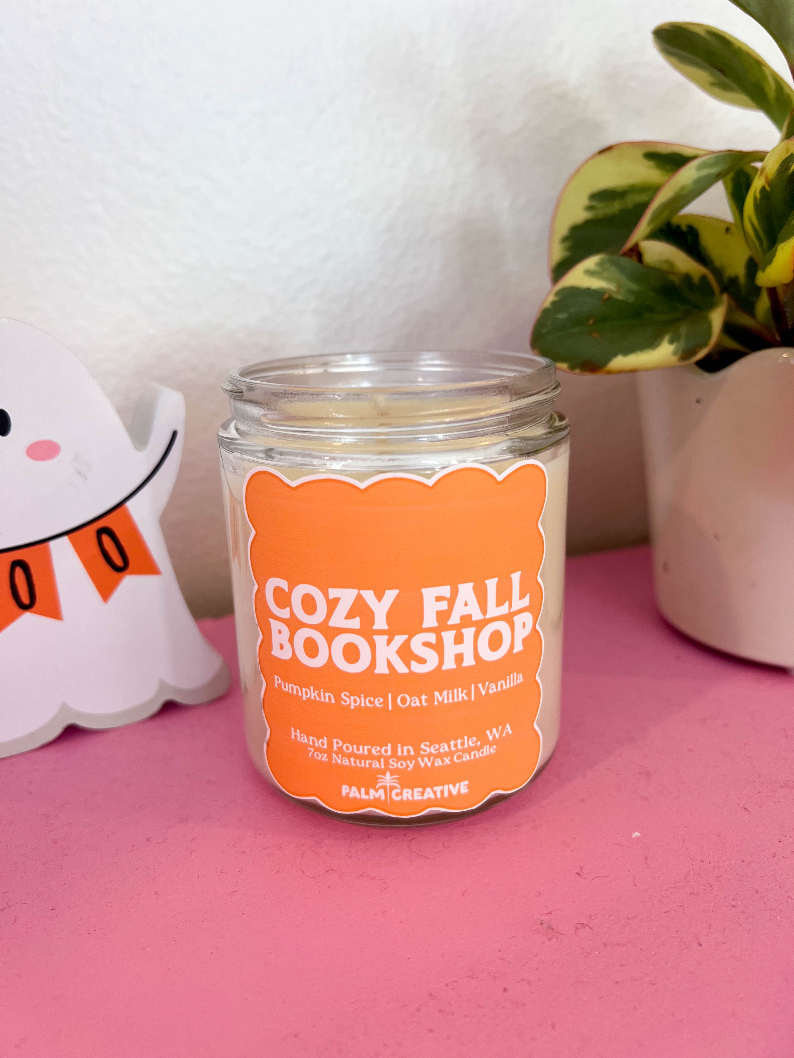 Cozy Fall Bookshop Candle